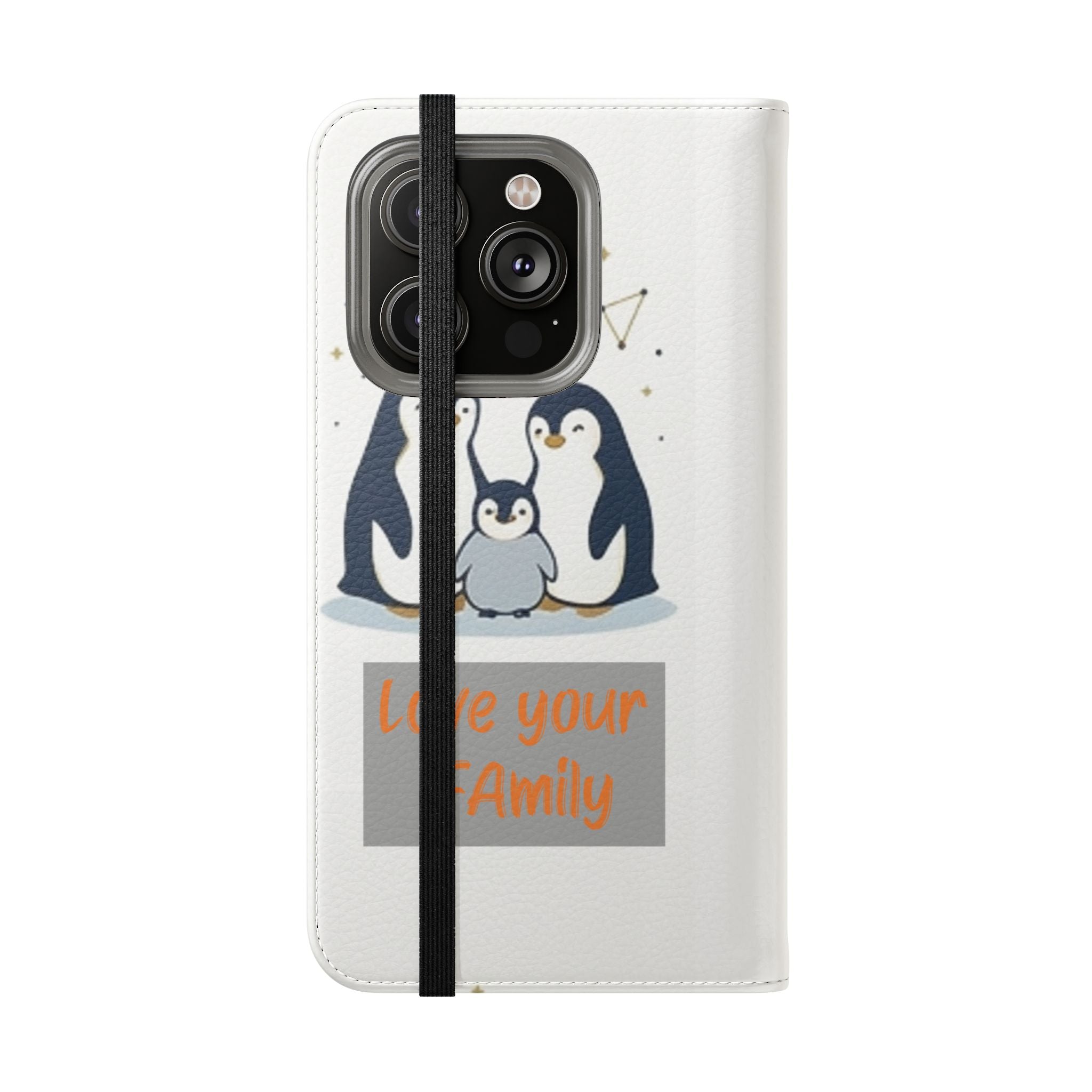 Penguin Family Love Phone flip case