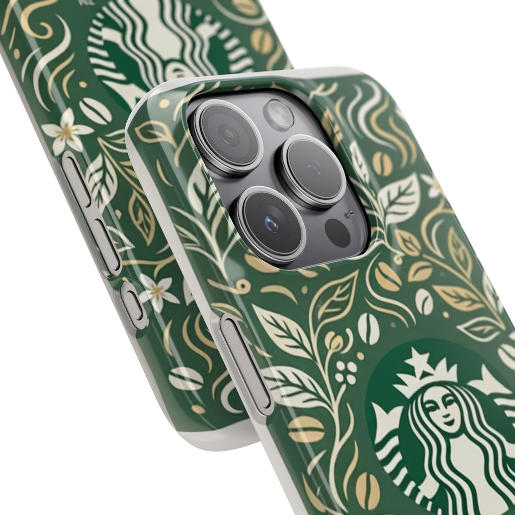 Starbucks Logo Phone Case | Green Coffee Shop iPhone Case