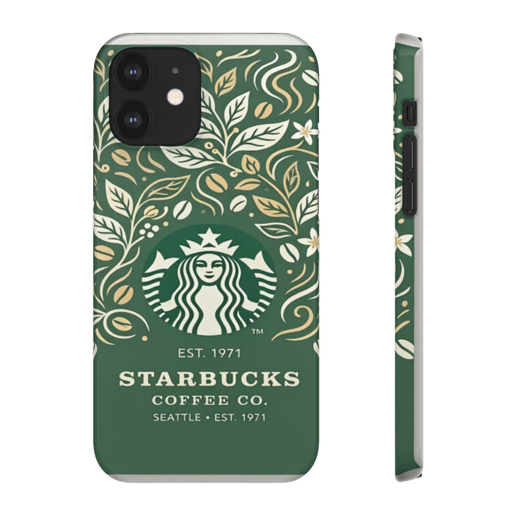 Starbucks Logo Phone Case | Green Coffee Shop iPhone Case