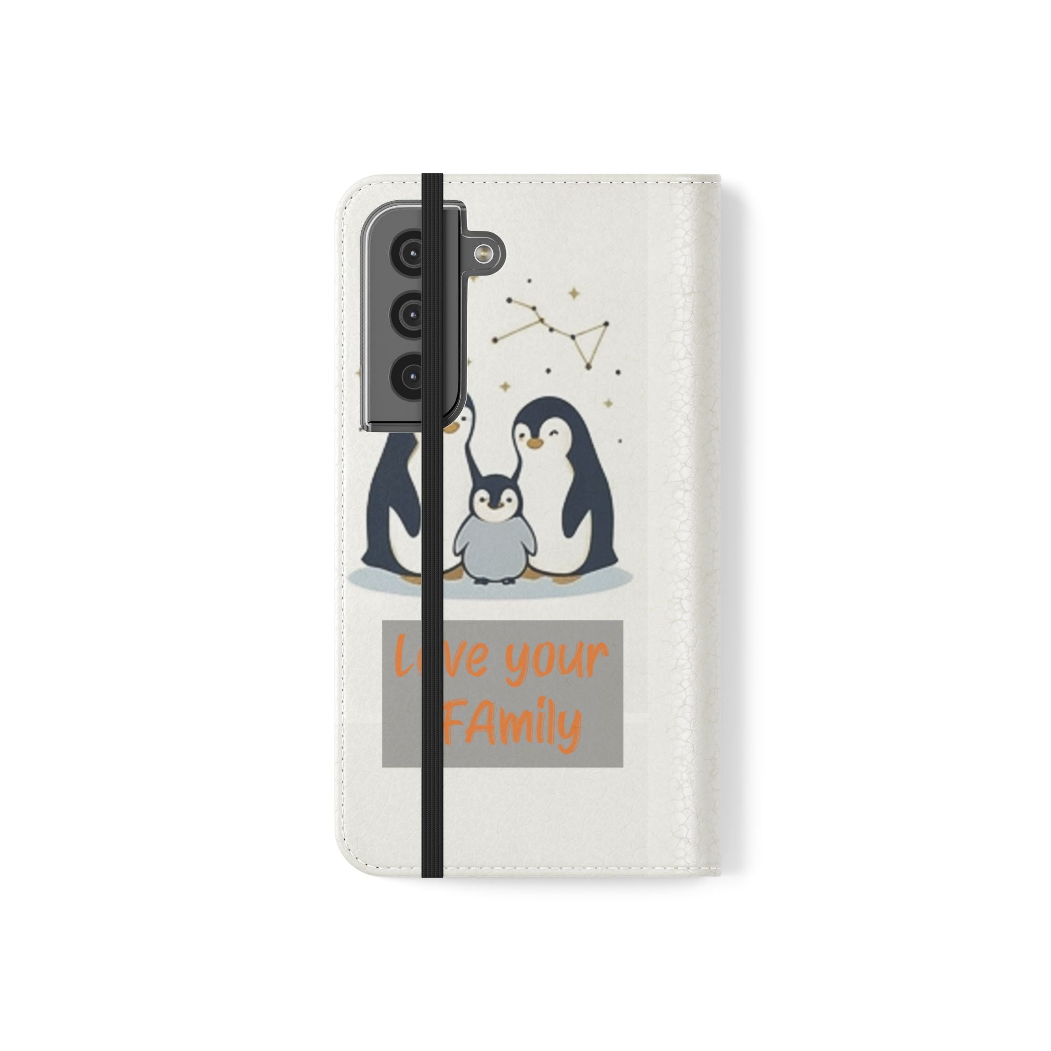 Penguin Family Love Phone flip case