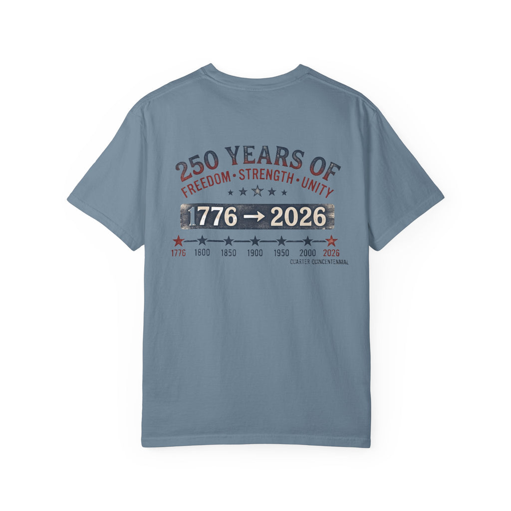 America 250th Anniversary T-Shirt — "Happy 250th Birthday America" Patriotic Tee (1776–2026)