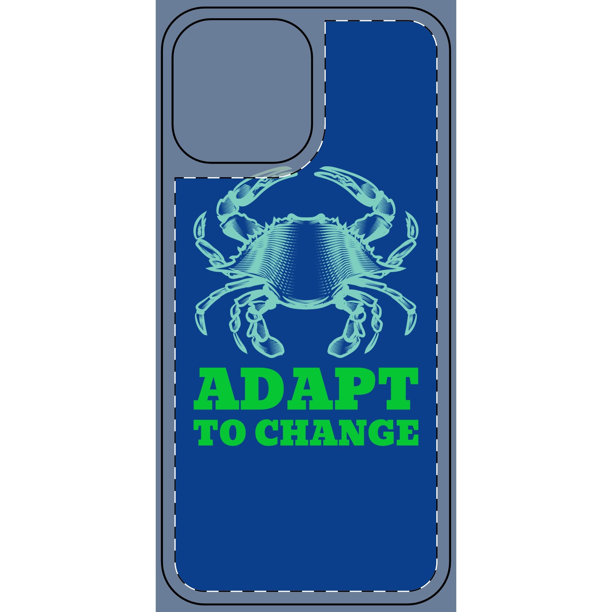 Crab illustration Adapt to Change Phone Cover
