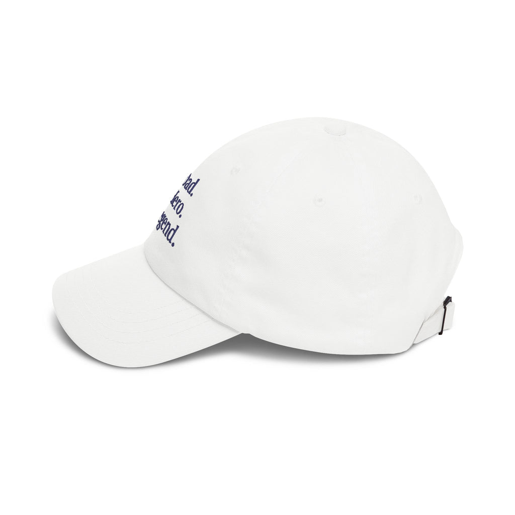 Dad Cap "A Dad. A Hero. A Legend." — Classic Father's Day Embroidered Hat