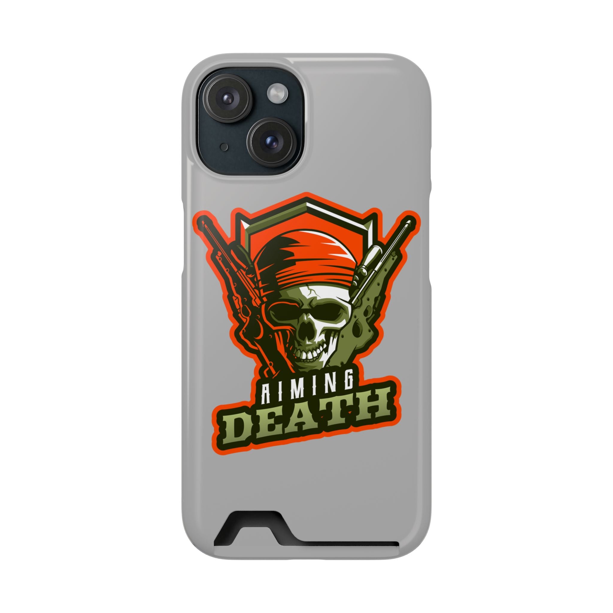 Skull with Bandana and Guns Phone Case