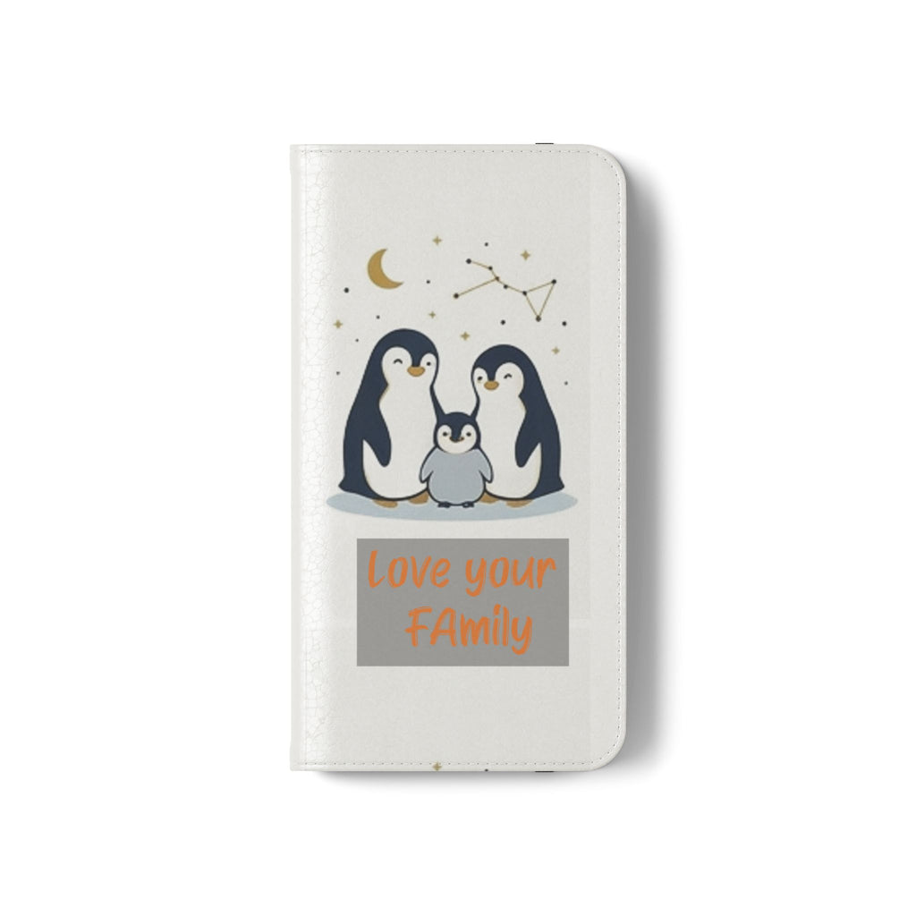 Penguin Family Love Phone flip case