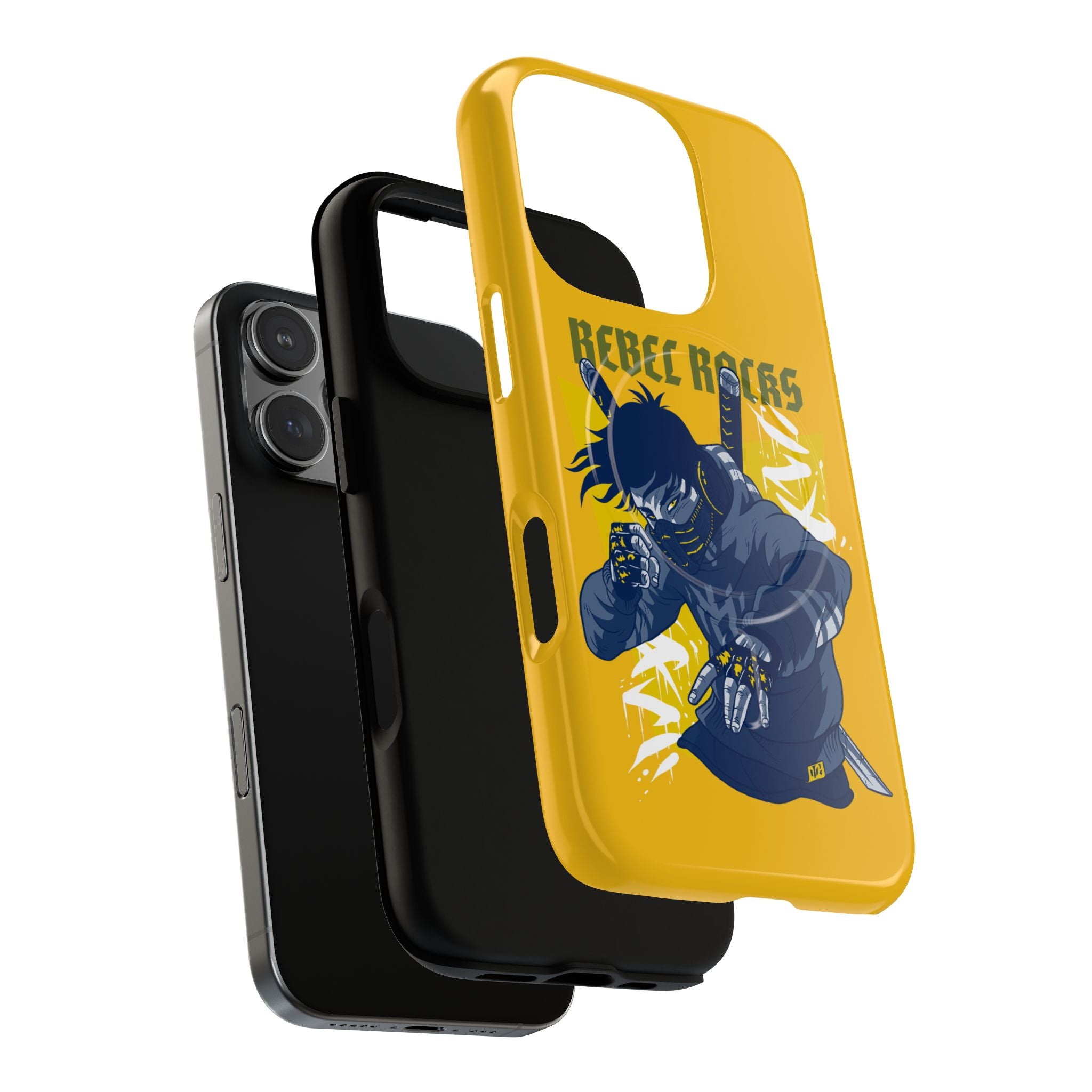 Rebel Ninja Illustration Phone Case | Tough Magnetic Case