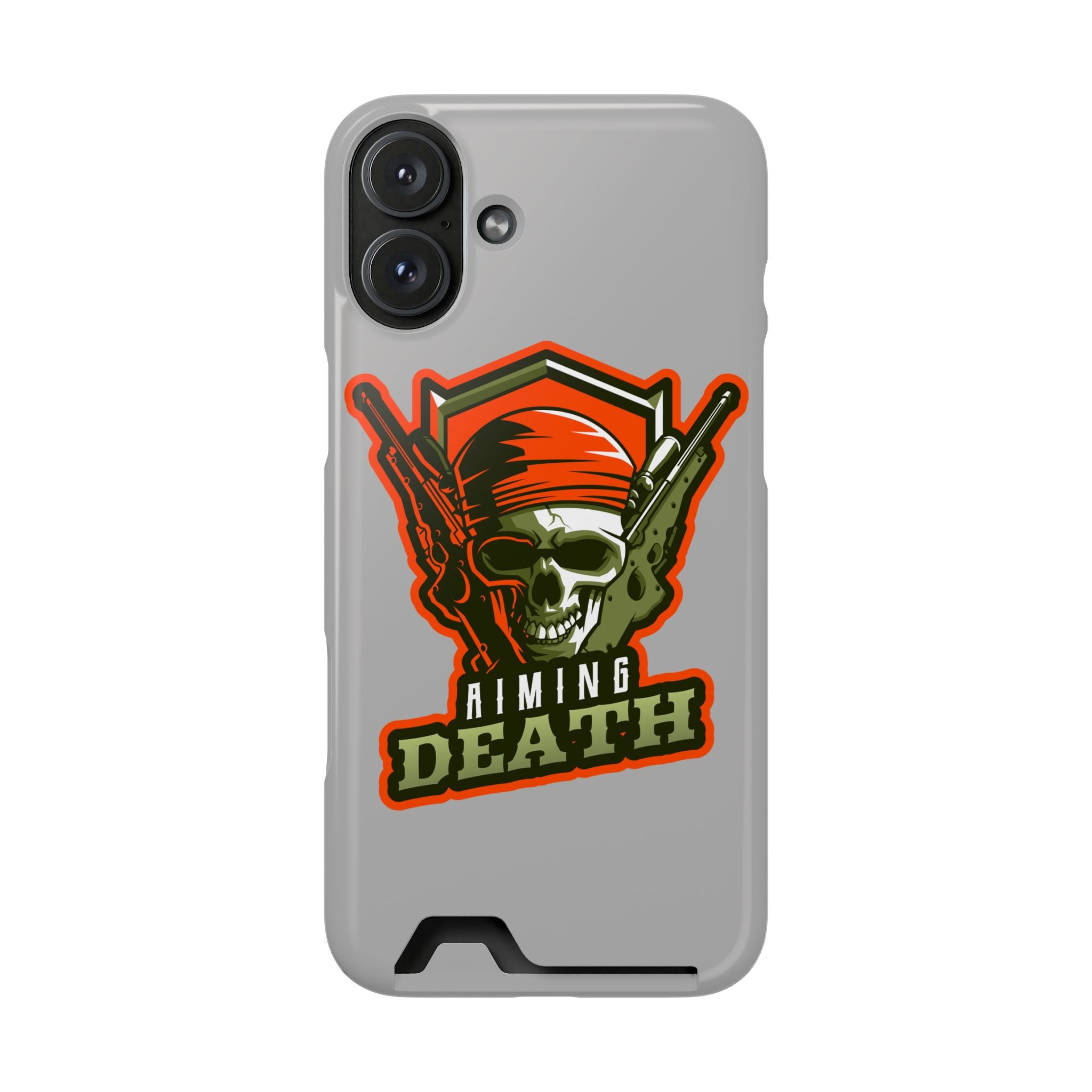 Skull with Bandana and Guns Phone Case