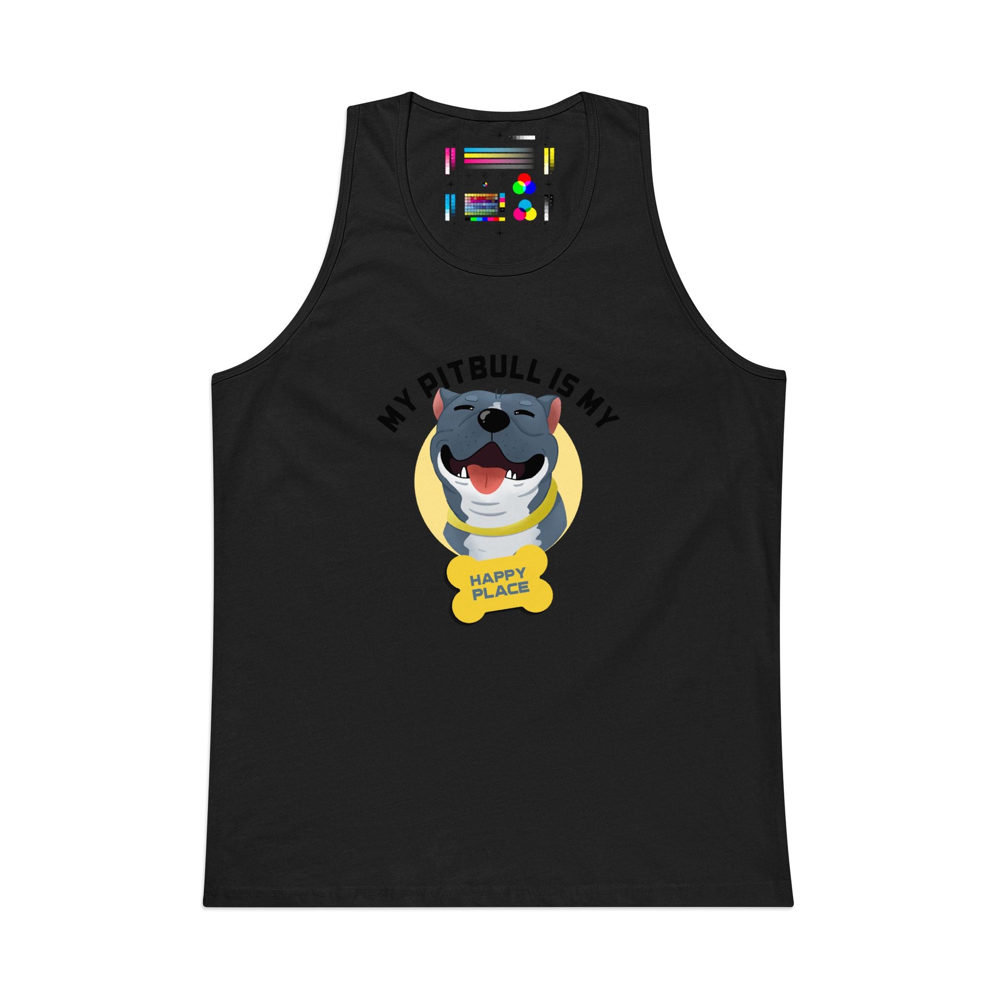 My Pitbull Is My Happy Place Tank | Pitbull Dog Tank Top