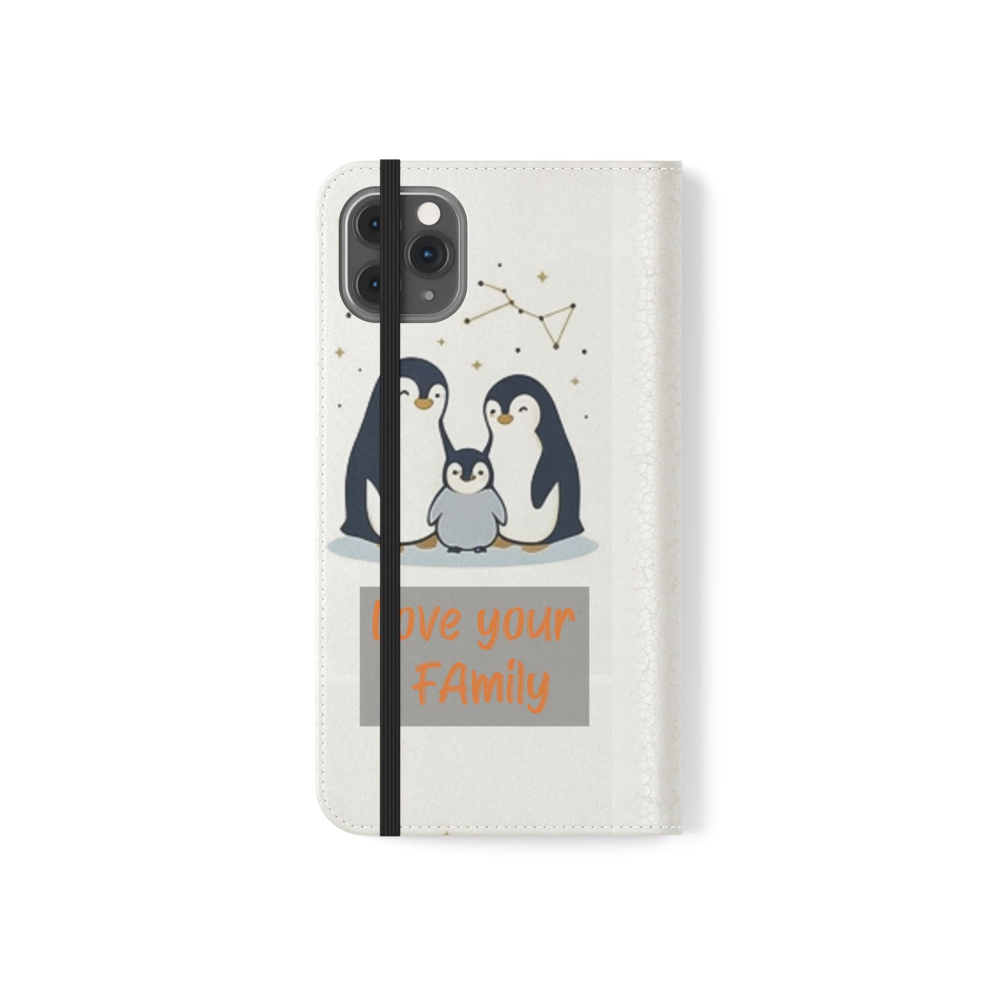 Penguin Family Love Phone flip case