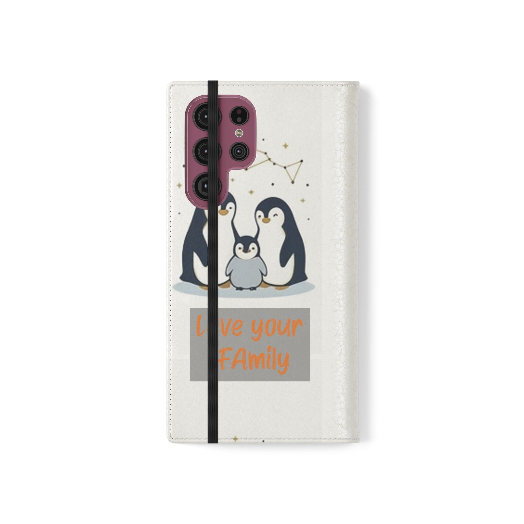 Penguin Family Love Phone flip case