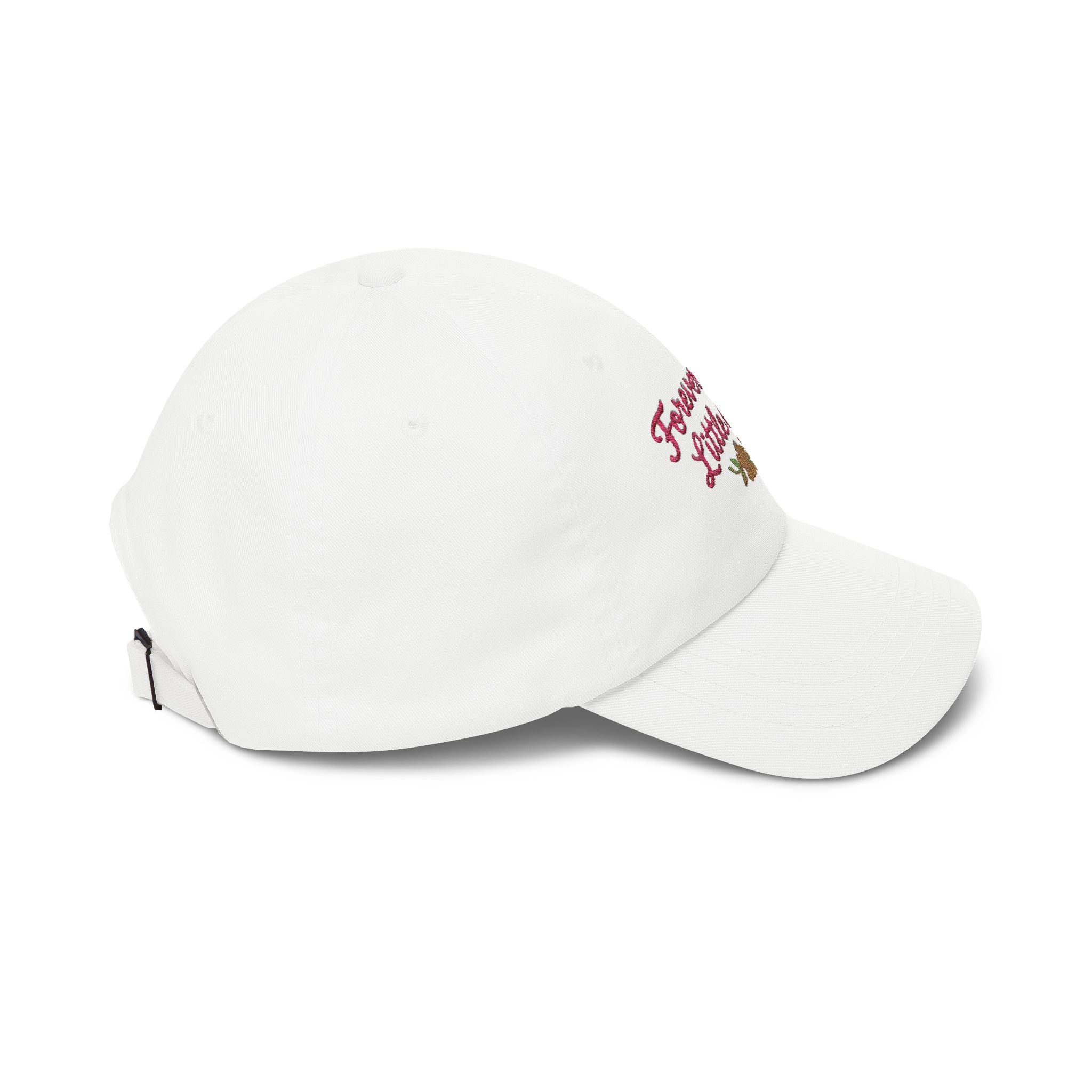 Dad Cap — "Forever Your Little Girl" Embroidered Floral Hat