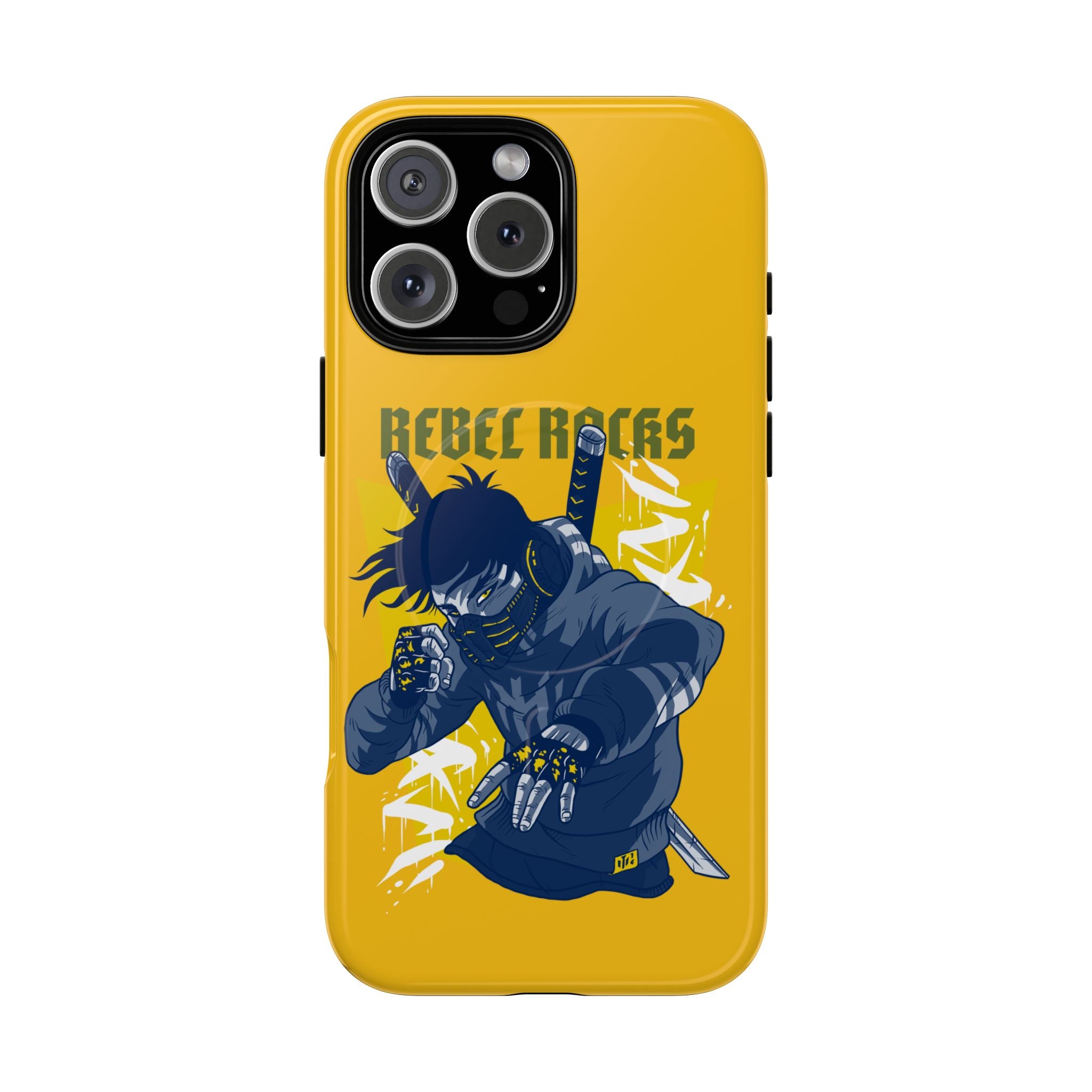 Rebel Ninja Illustration Phone Case | Tough Magnetic Case