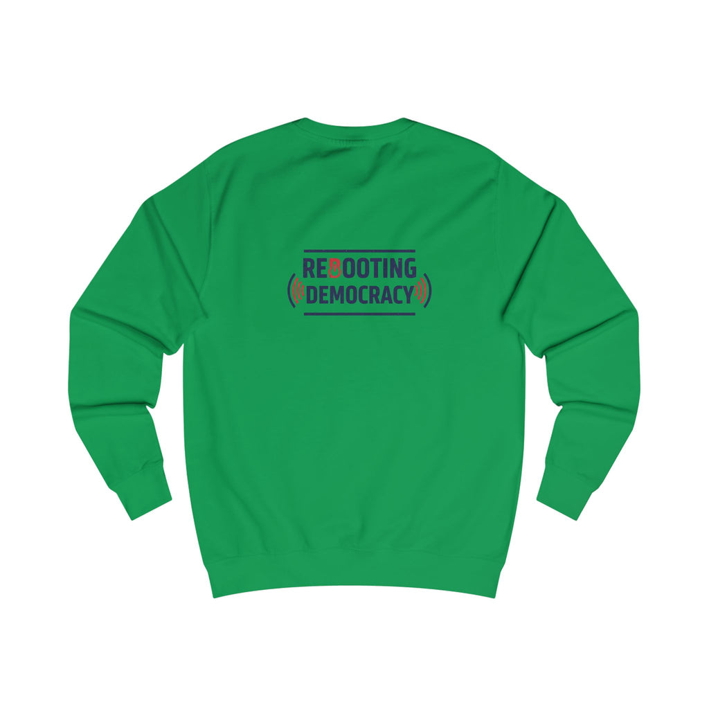 Mid Term Elections sweatshirt | Rebooting Democracy back print