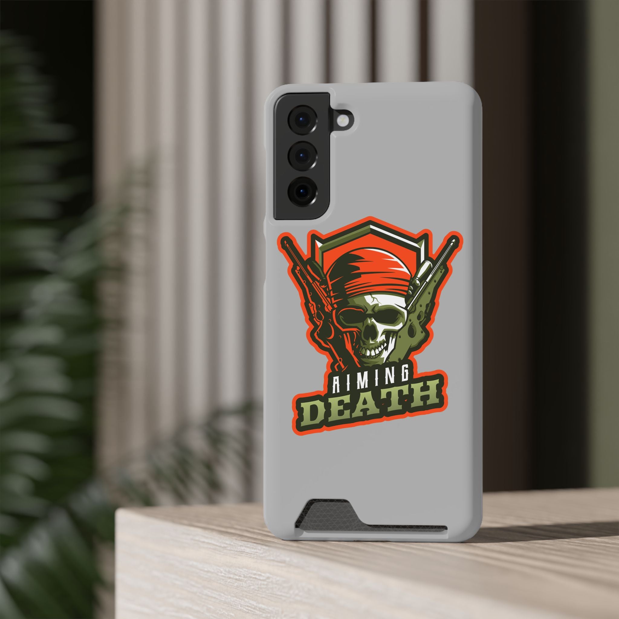 Skull with Bandana and Guns Phone Case