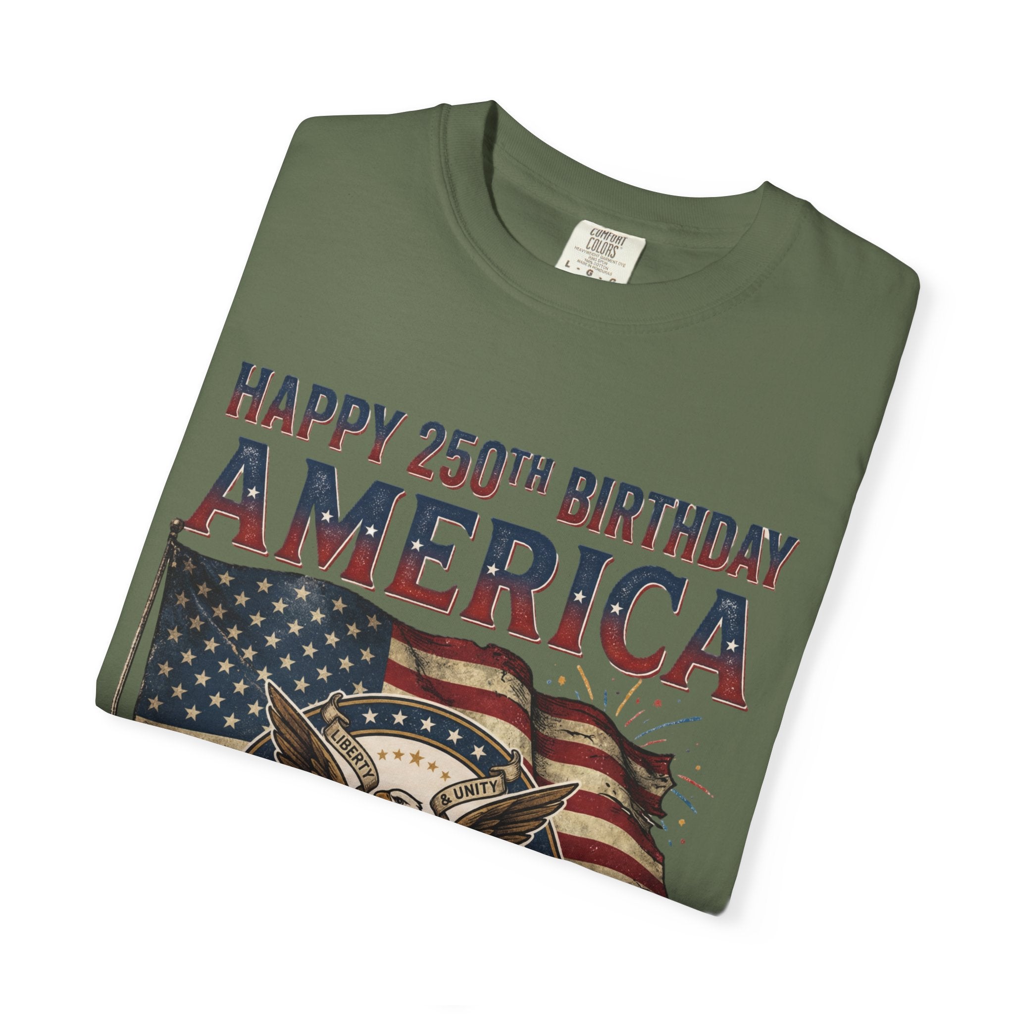 America 250th Anniversary T-Shirt — "Happy 250th Birthday America" Patriotic Tee (1776–2026)