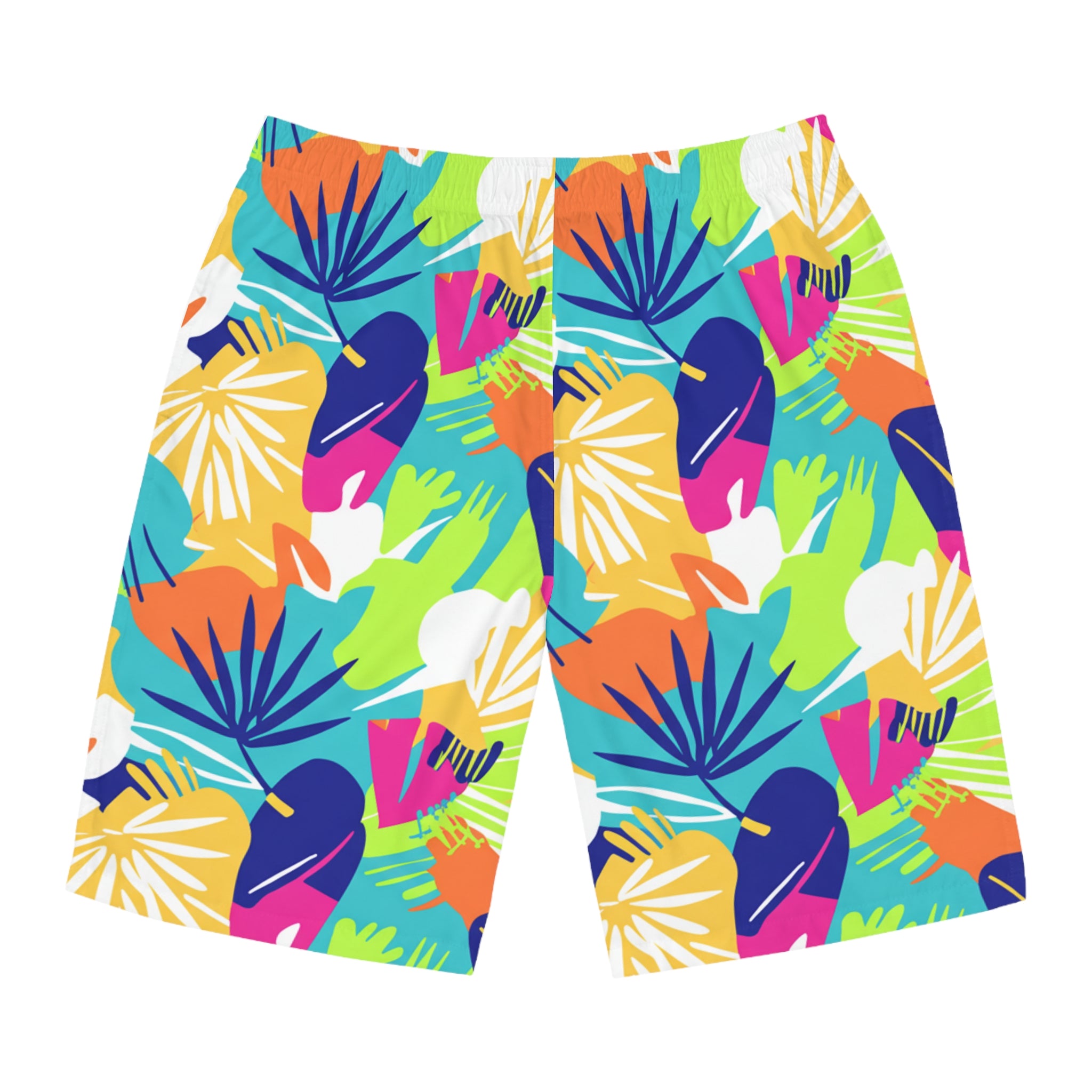 Tropical Surf Pattern Board Shorts | Men's Beachwear