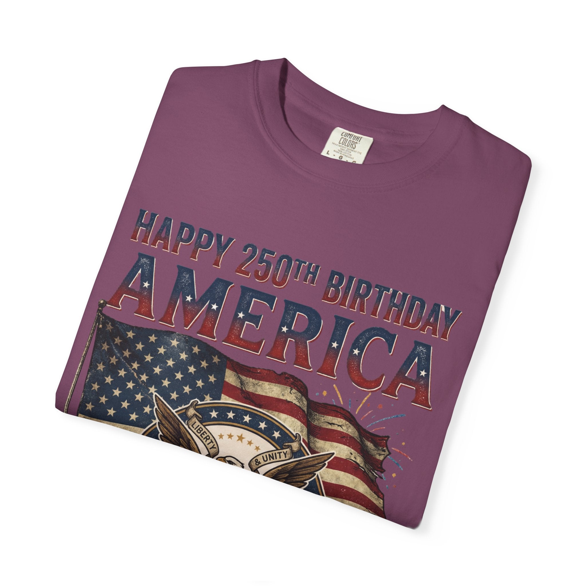 America 250th Anniversary T-Shirt — "Happy 250th Birthday America" Patriotic Tee (1776–2026)