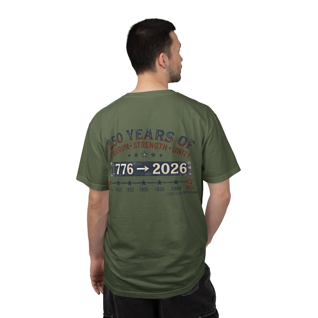 America 250th Anniversary T-Shirt — "Happy 250th Birthday America" Patriotic Tee (1776–2026)