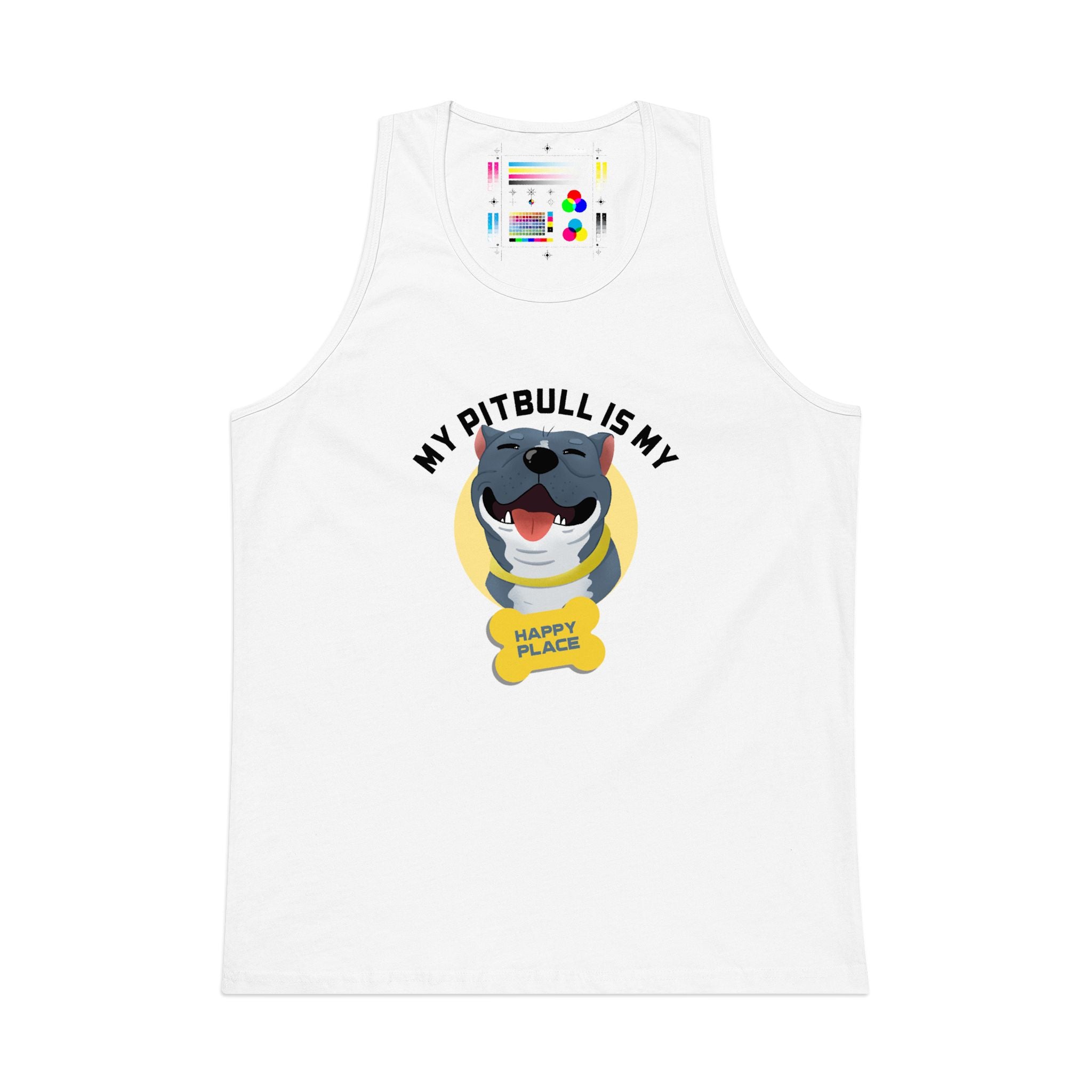 My Pitbull Is My Happy Place Tank | Pitbull Dog Tank Top