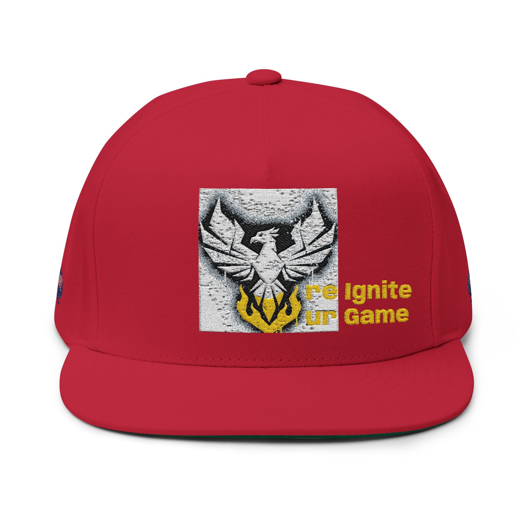 Embroidered Flat Bill Cap — Bold Eagle Logo