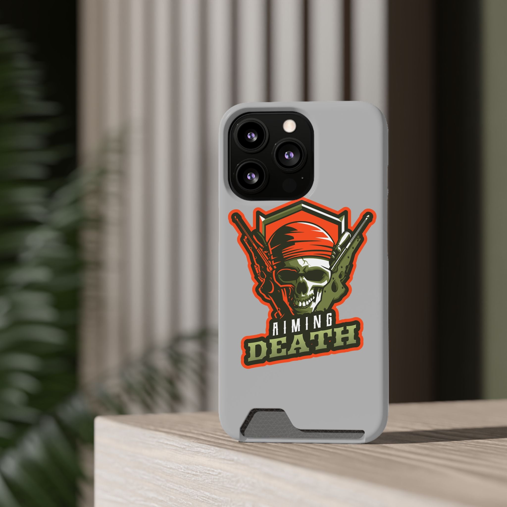 Skull with Bandana and Guns Phone Case