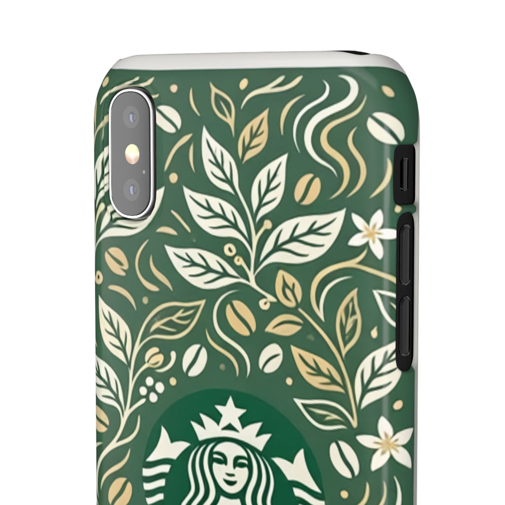 Starbucks Logo Phone Case | Green Coffee Shop iPhone Case