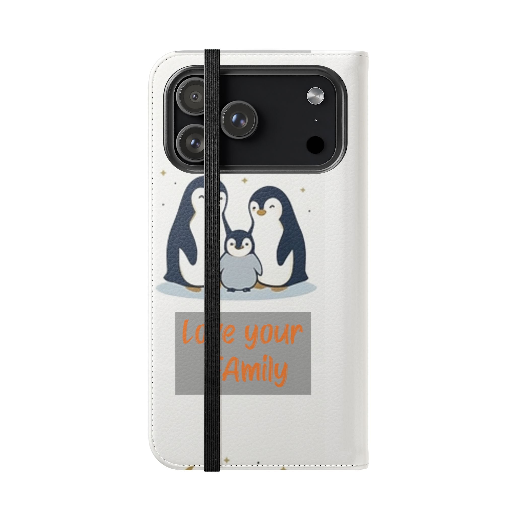 Penguin Family Love Phone flip case