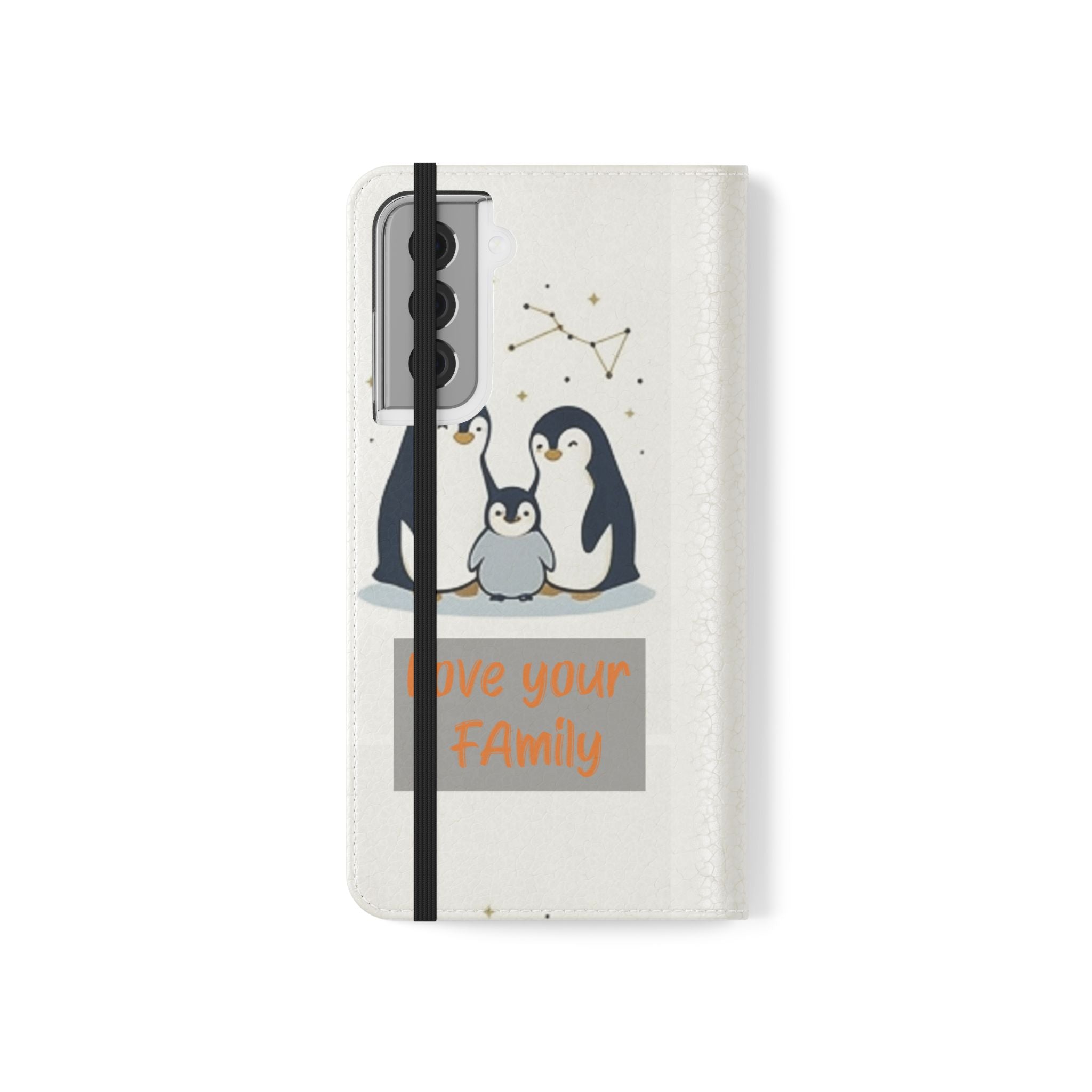 Penguin Family Love Phone flip case