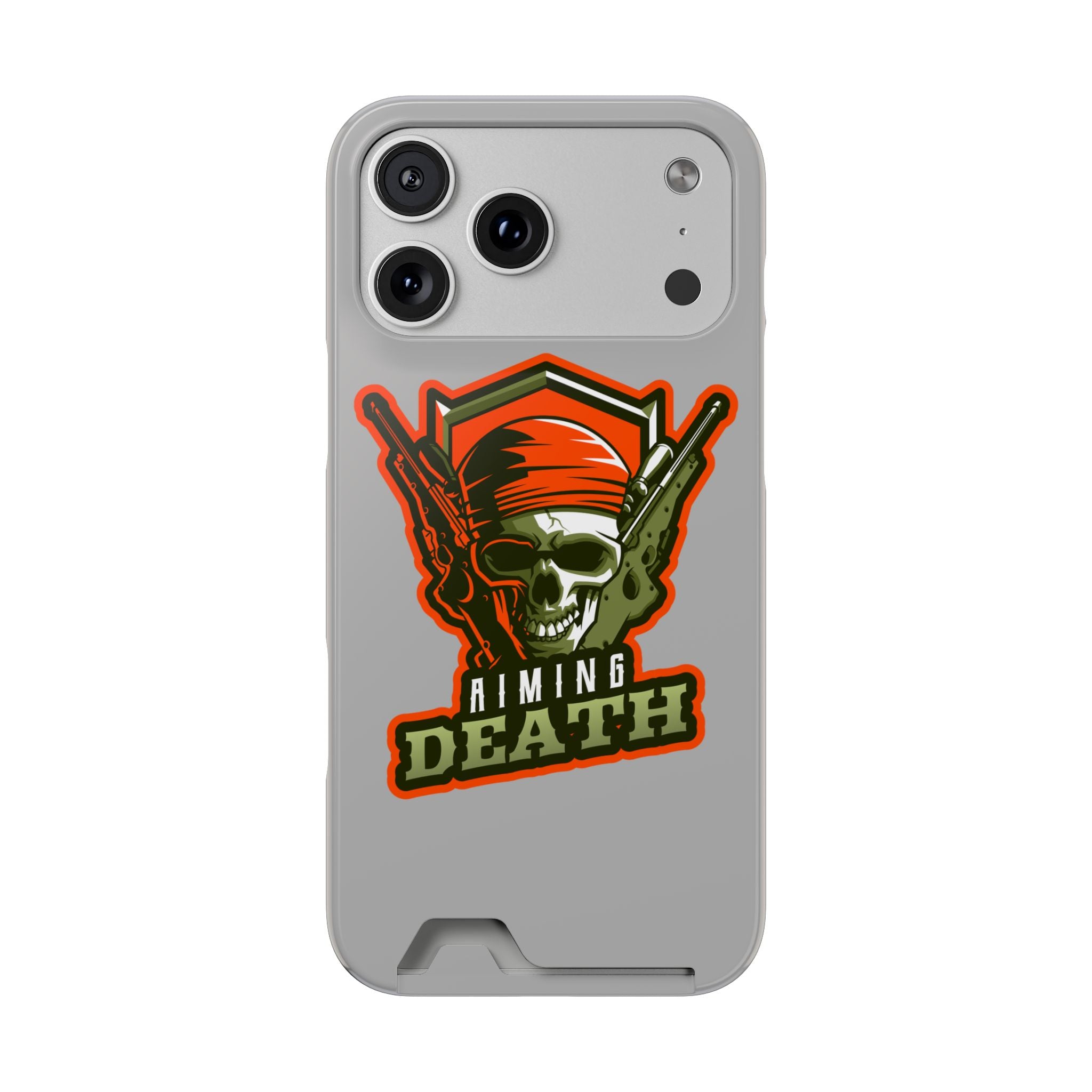 Skull with Bandana and Guns Phone Case