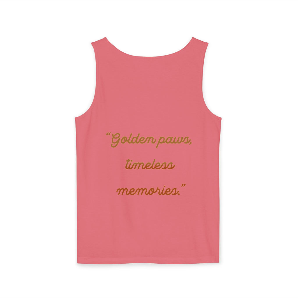 golden retriever watercolor shirt, golden retriever tank top, dog lover summer clothing, golden retriever dad shirt, dog lover clothing