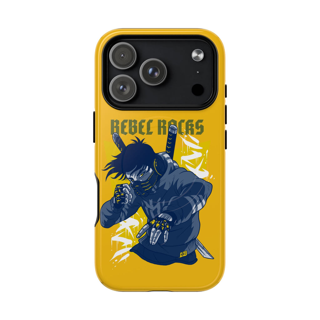 Rebel Ninja Illustration Phone Case | Tough Magnetic Case
