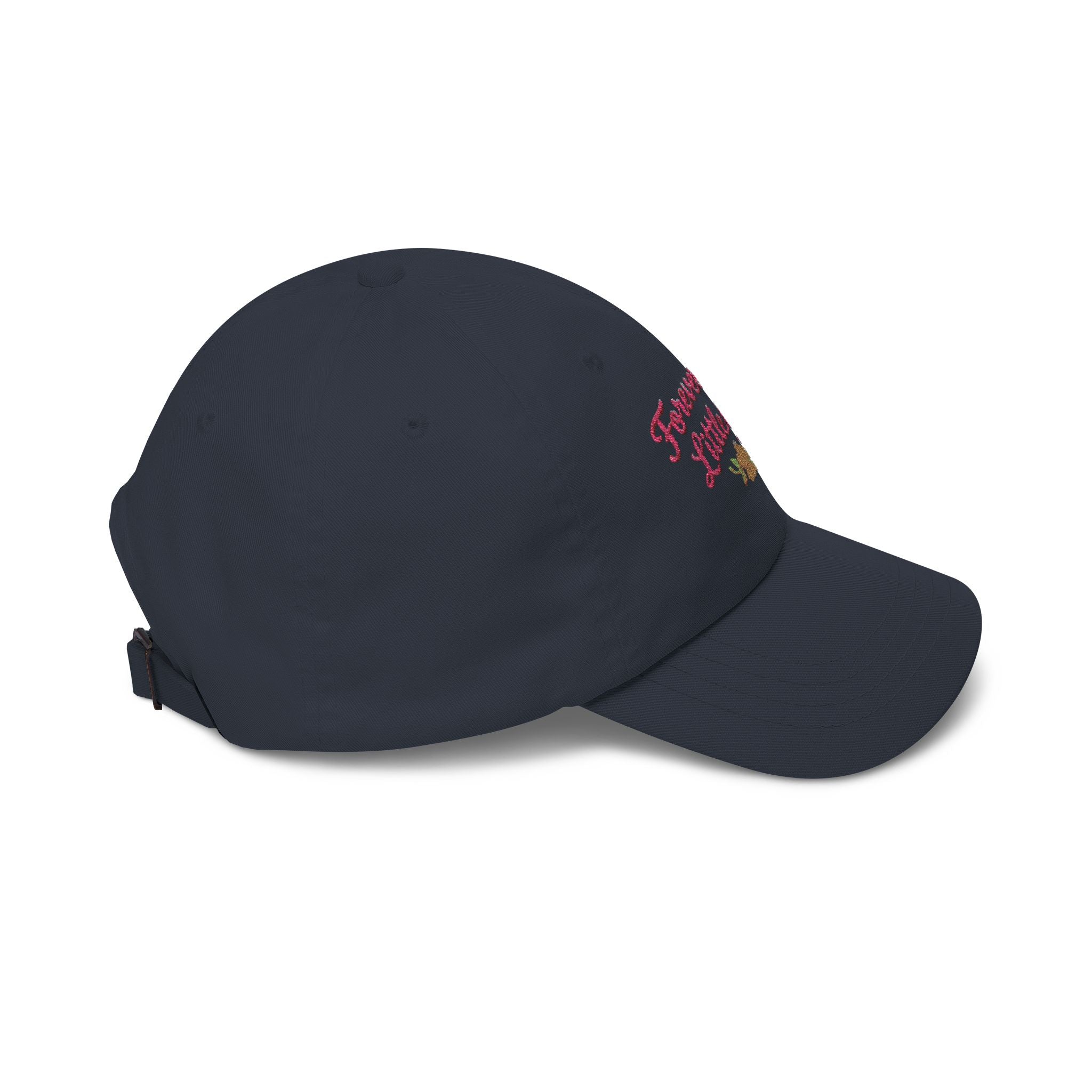 Dad Cap — "Forever Your Little Girl" Embroidered Floral Hat