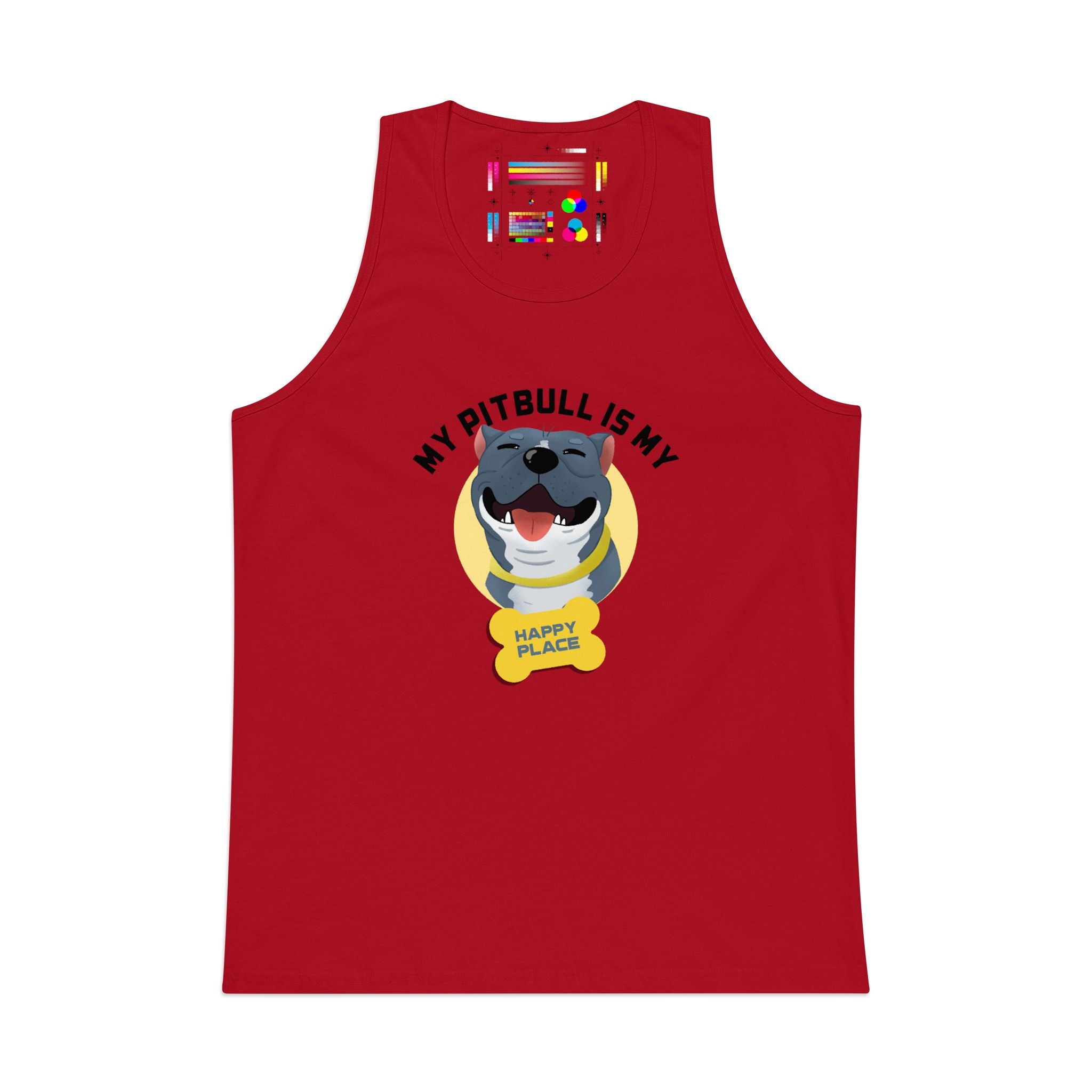 My Pitbull Is My Happy Place Tank | Pitbull Dog Tank Top