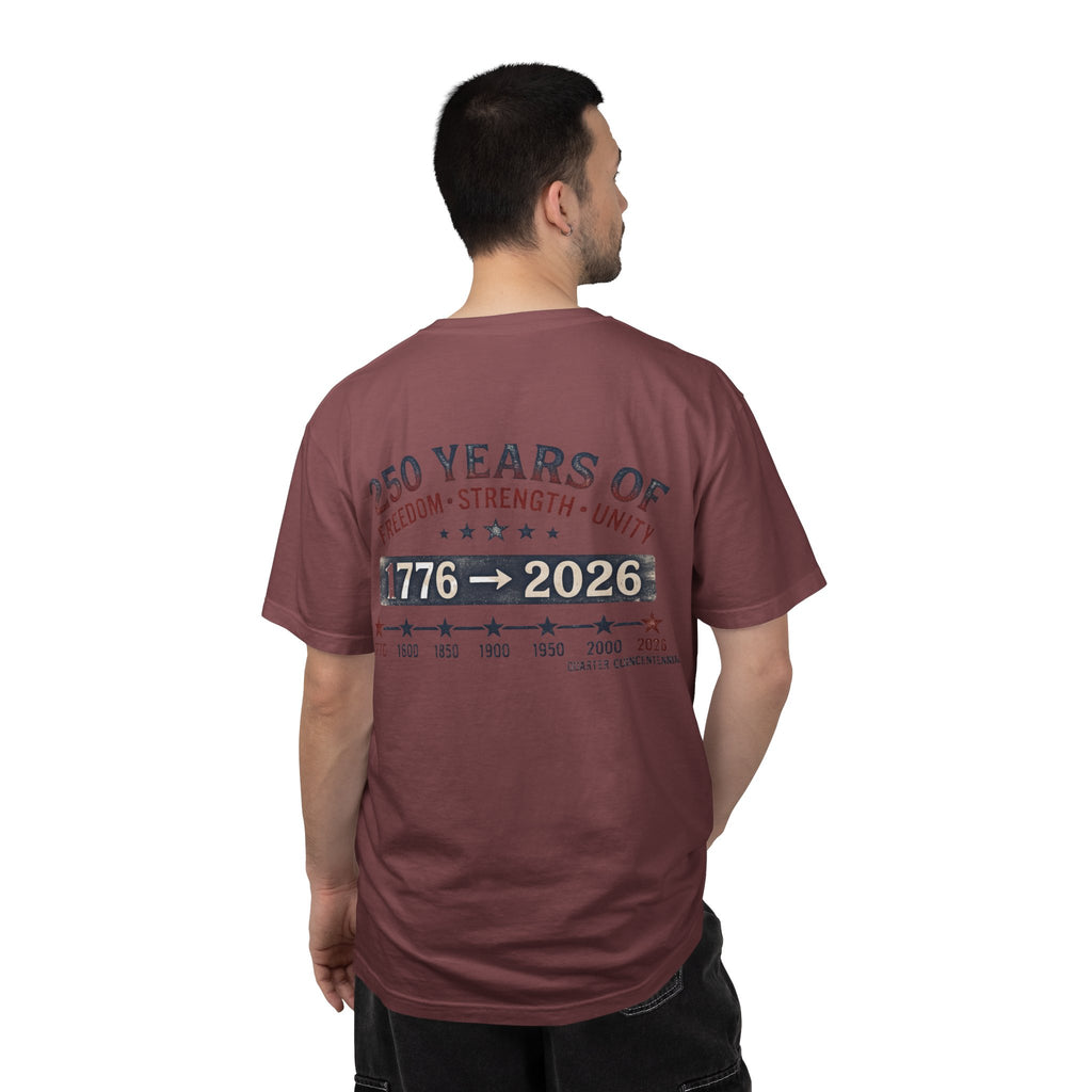America 250th Anniversary T-Shirt — "Happy 250th Birthday America" Patriotic Tee (1776–2026)