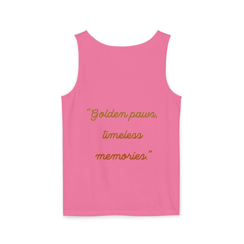 golden retriever watercolor shirt, golden retriever tank top, dog lover summer clothing, golden retriever dad shirt, dog lover clothing