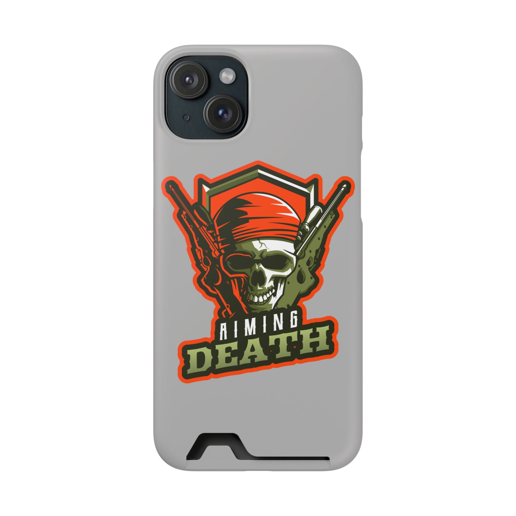 Skull with Bandana and Guns Phone Case