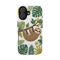 Smiling Sloth in Jungle Phone Tough Magnetic Case