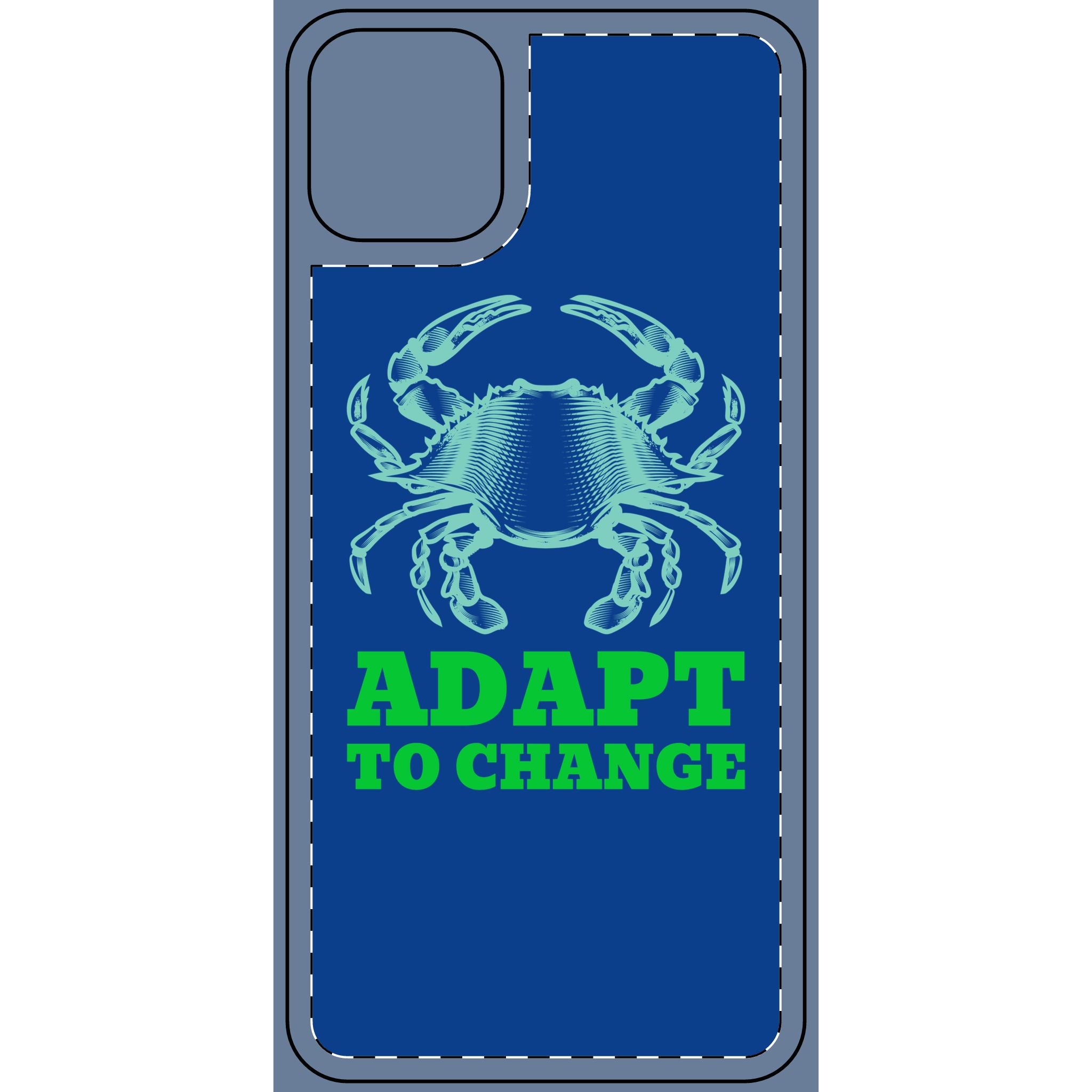 Crab illustration Adapt to Change Phone Cover
