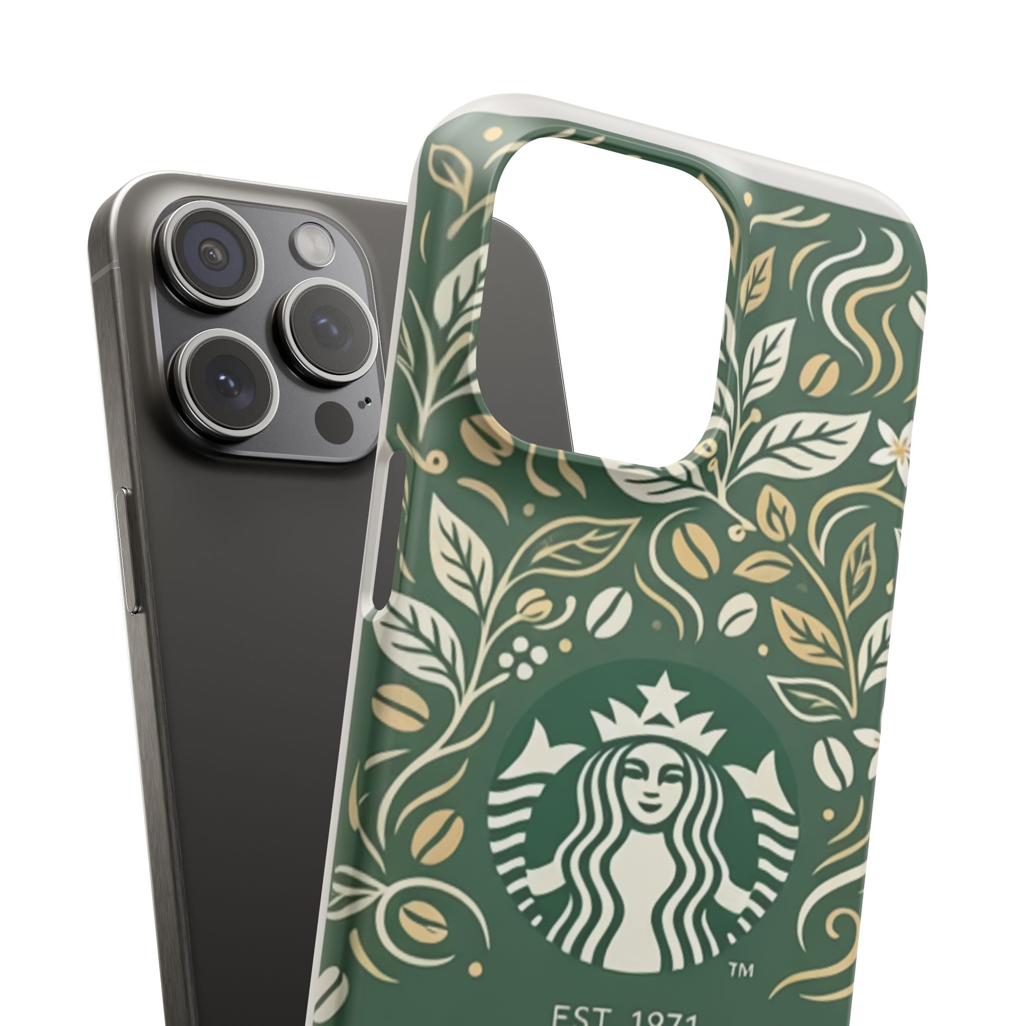Starbucks Logo Phone Case | Green Coffee Shop iPhone Case