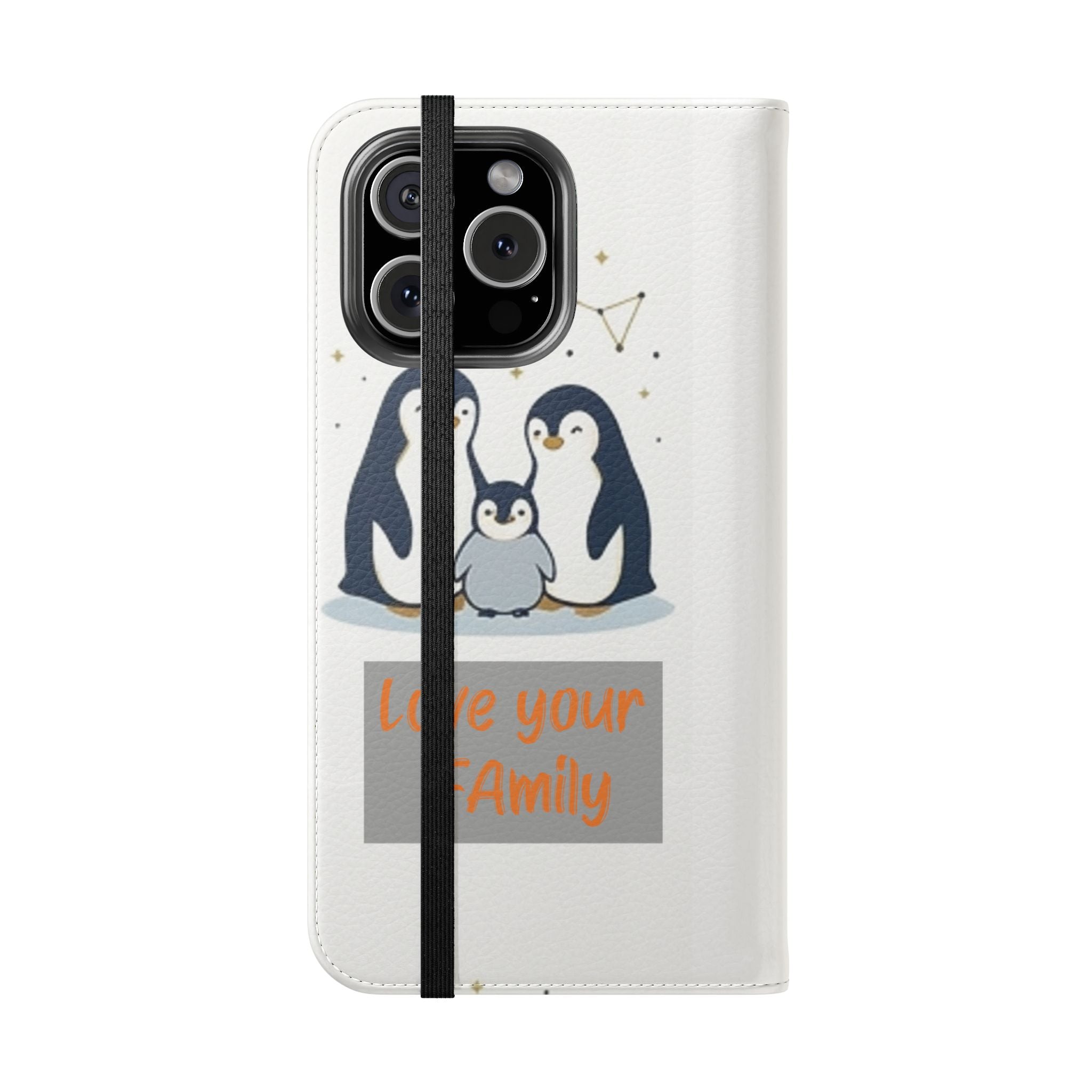 Penguin Family Love Phone flip case