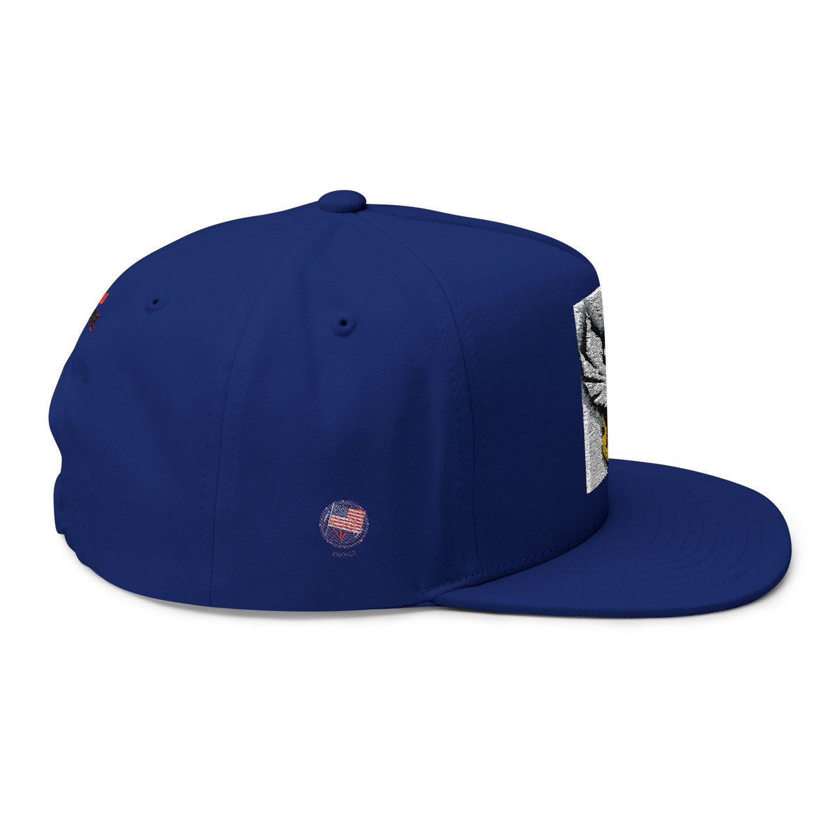 Embroidered Flat Bill Cap — Bold Eagle Logo