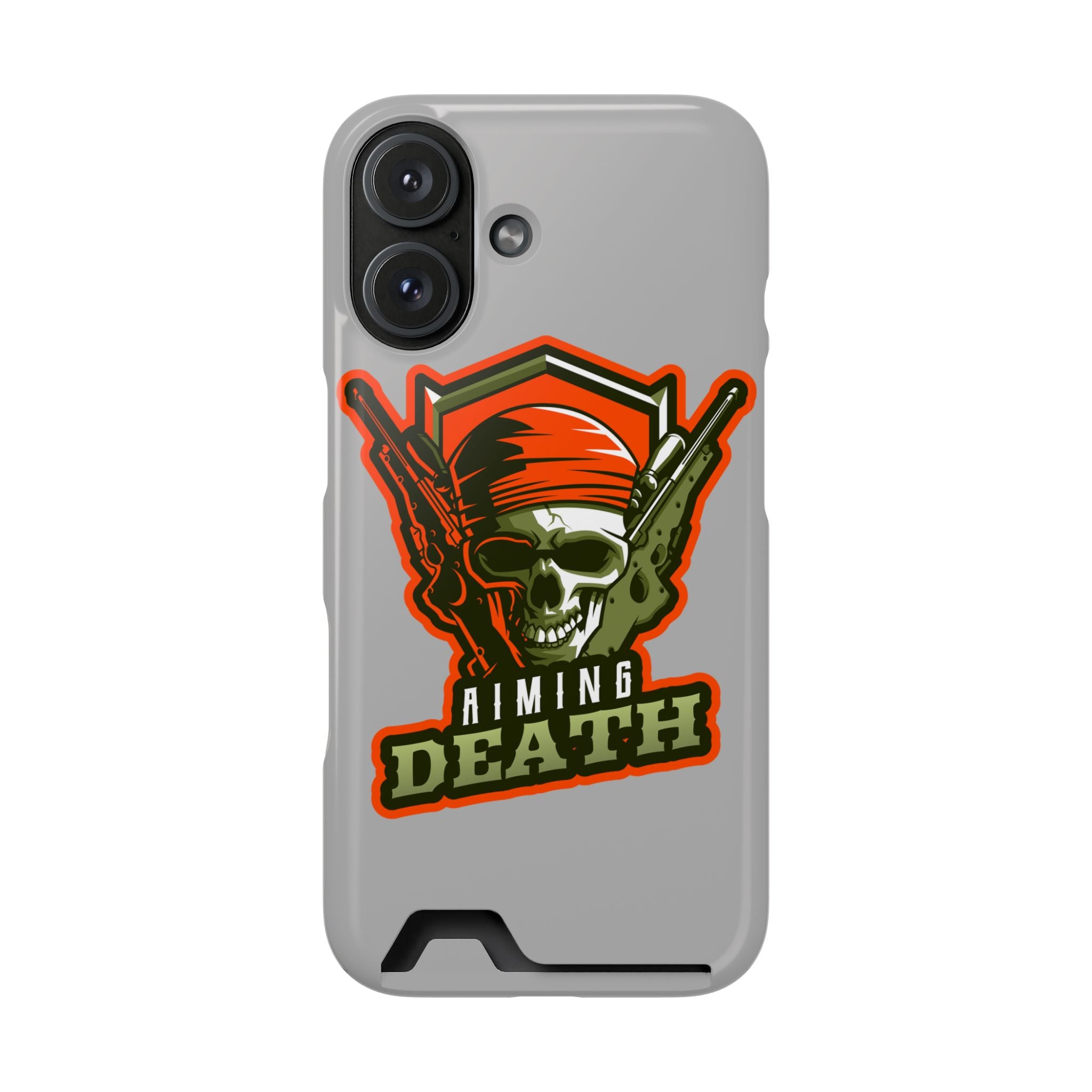 Skull with Bandana and Guns Phone Case