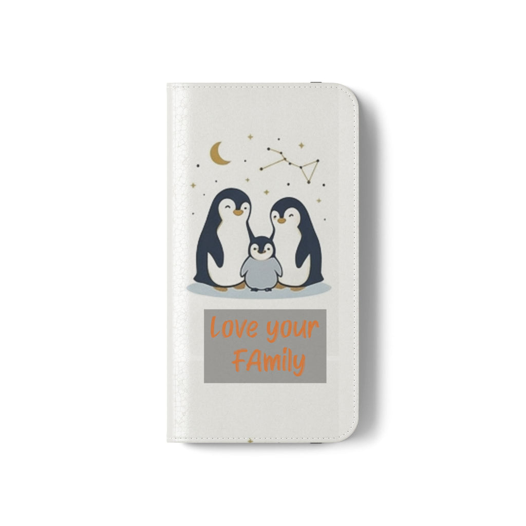 Penguin Family Love Phone flip case
