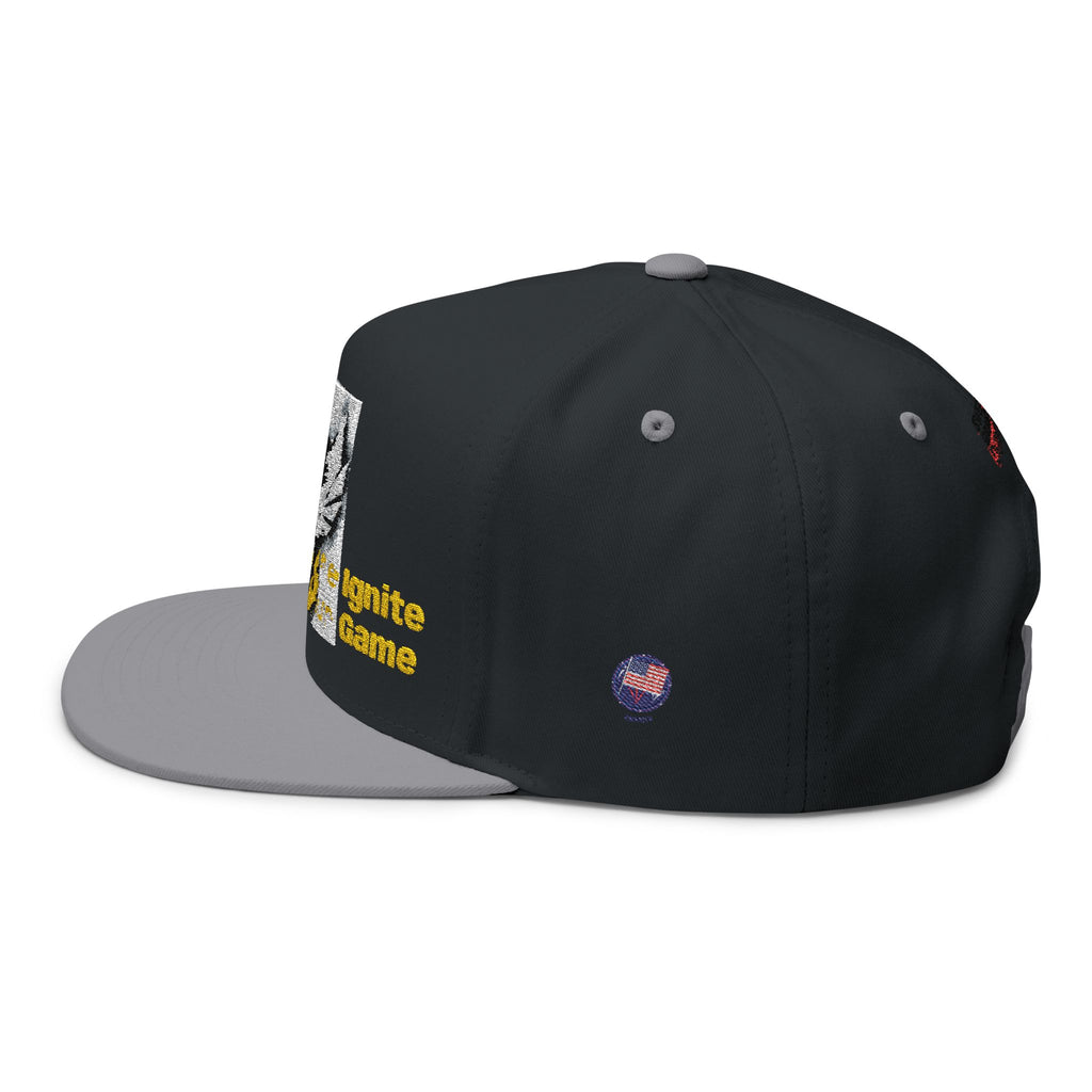 Embroidered Flat Bill Cap — Bold Eagle Logo