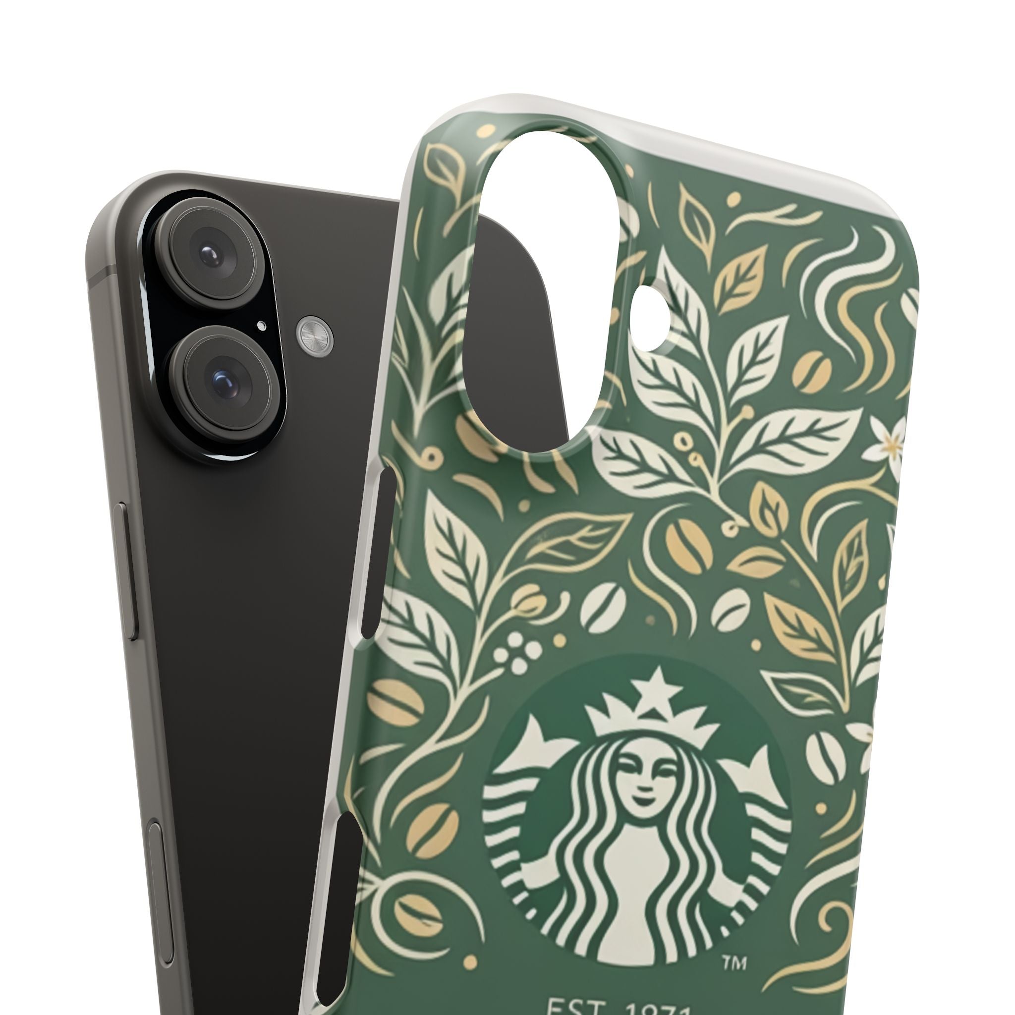 Starbucks Logo Phone Case | Green Coffee Shop iPhone Case