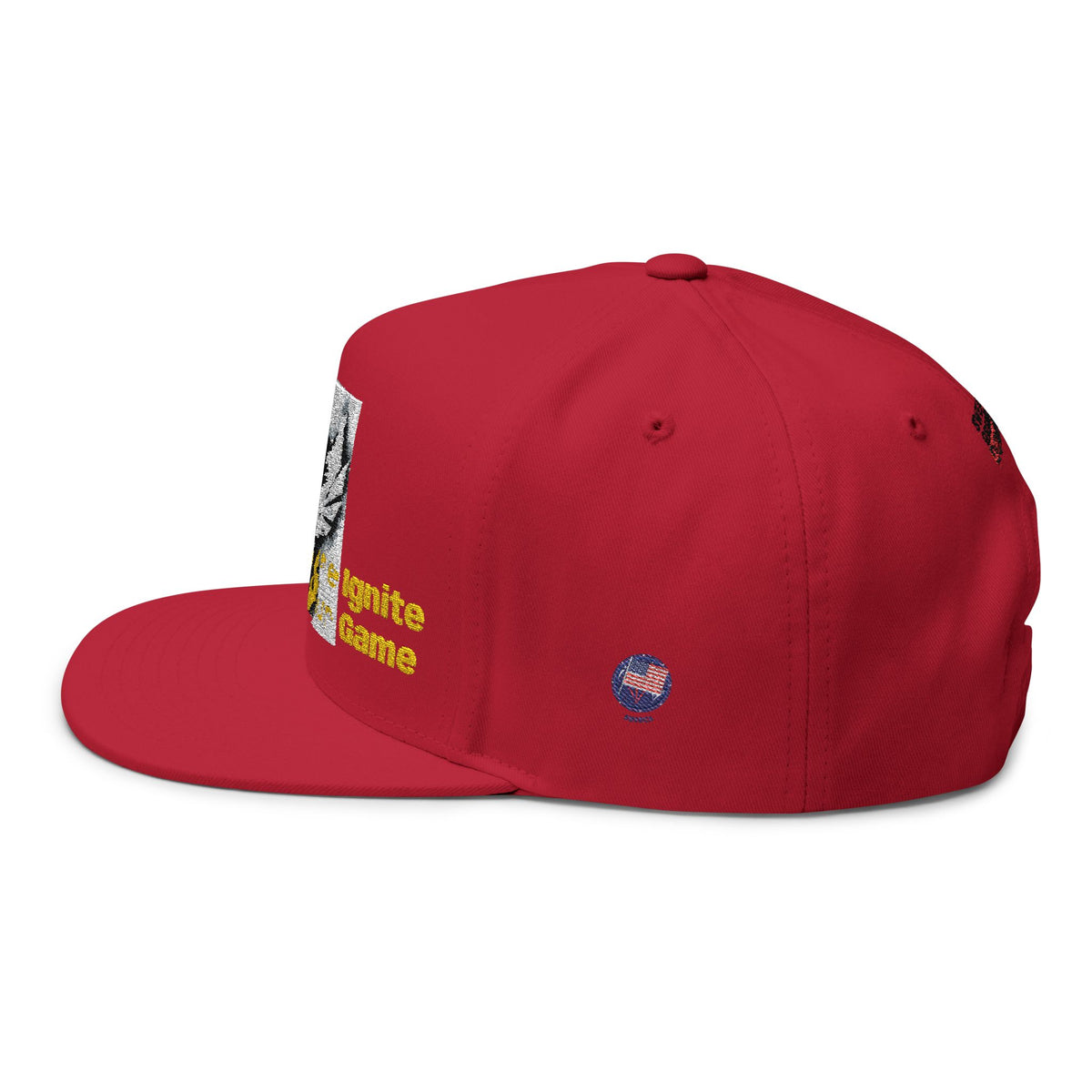 Embroidered Flat Bill Cap — Bold Eagle Logo