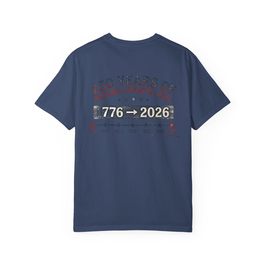 America 250th Anniversary T-Shirt — "Happy 250th Birthday America" Patriotic Tee (1776–2026)