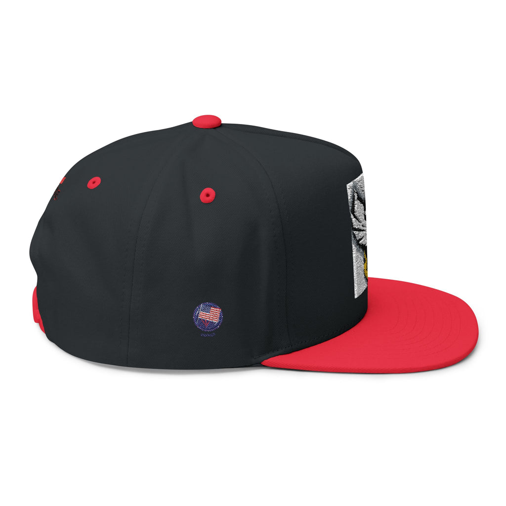 Embroidered Flat Bill Cap — Bold Eagle Logo