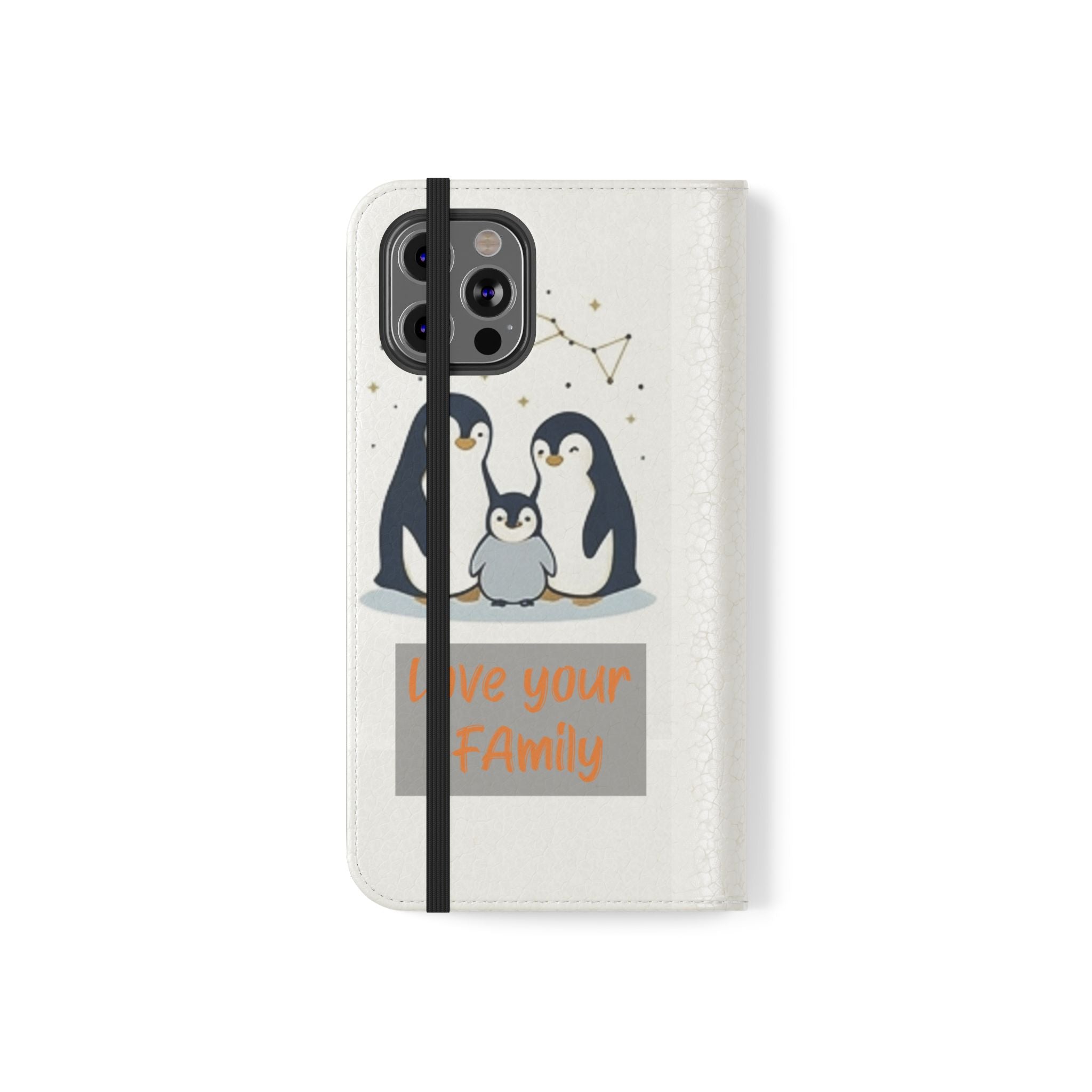 Penguin Family Love Phone flip case