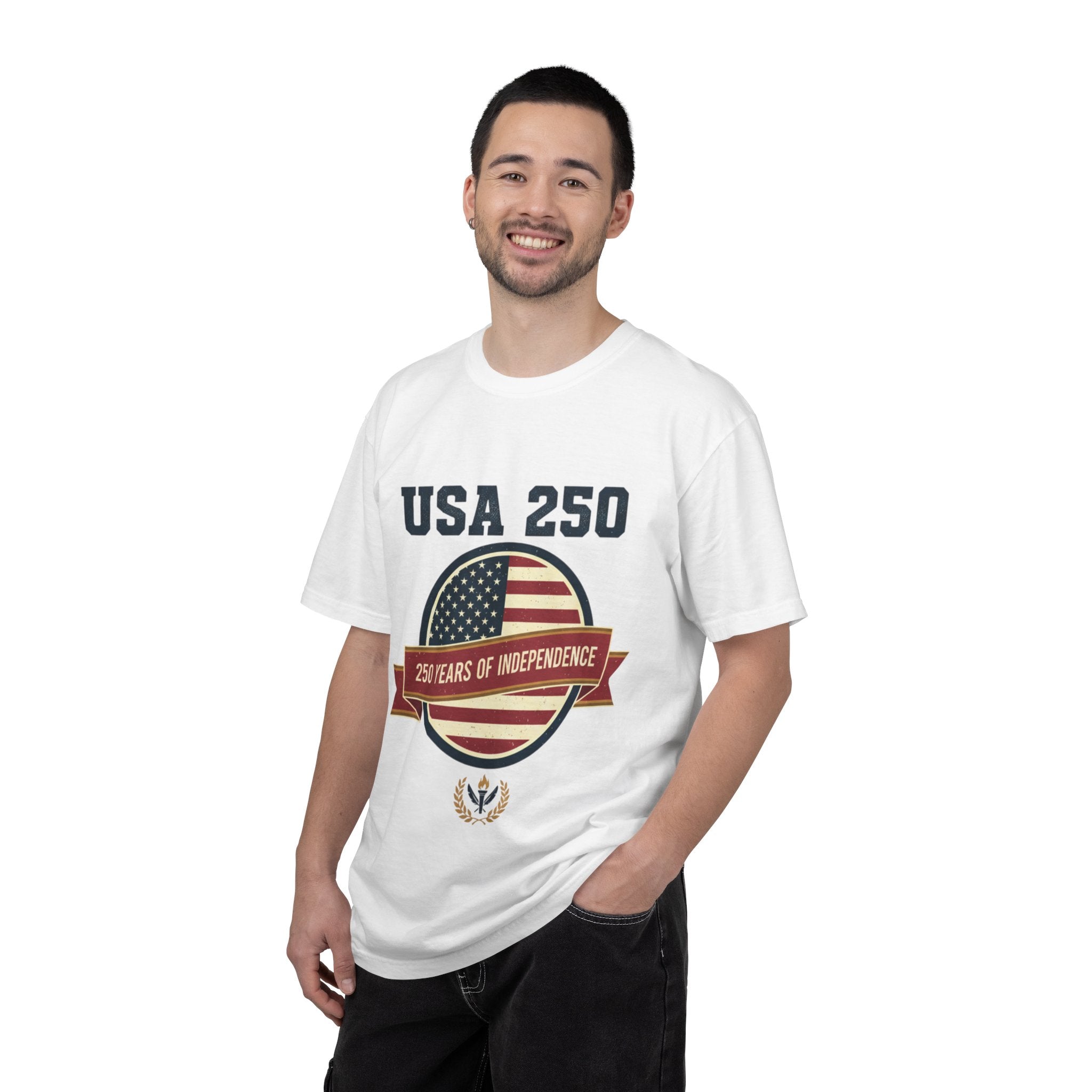 USA 250 Independence Badge T-Shirt | 250 Years of Independence